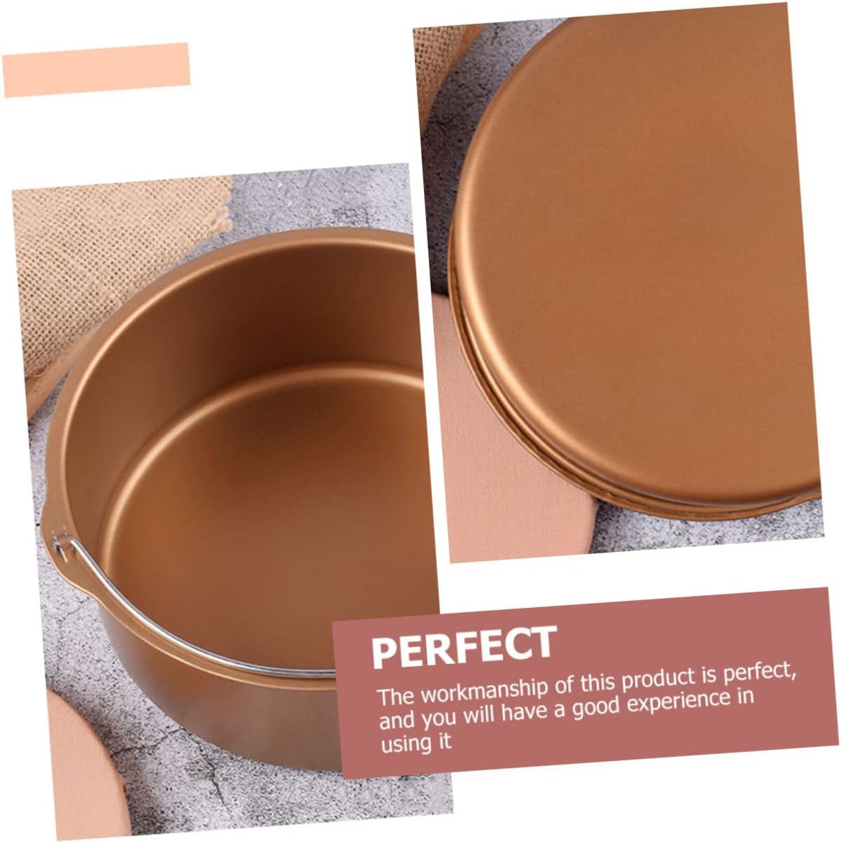 Cake Baking Pan for Air Fryers and Ovens - Collapsible Cheese Cake Mold for Home Baking