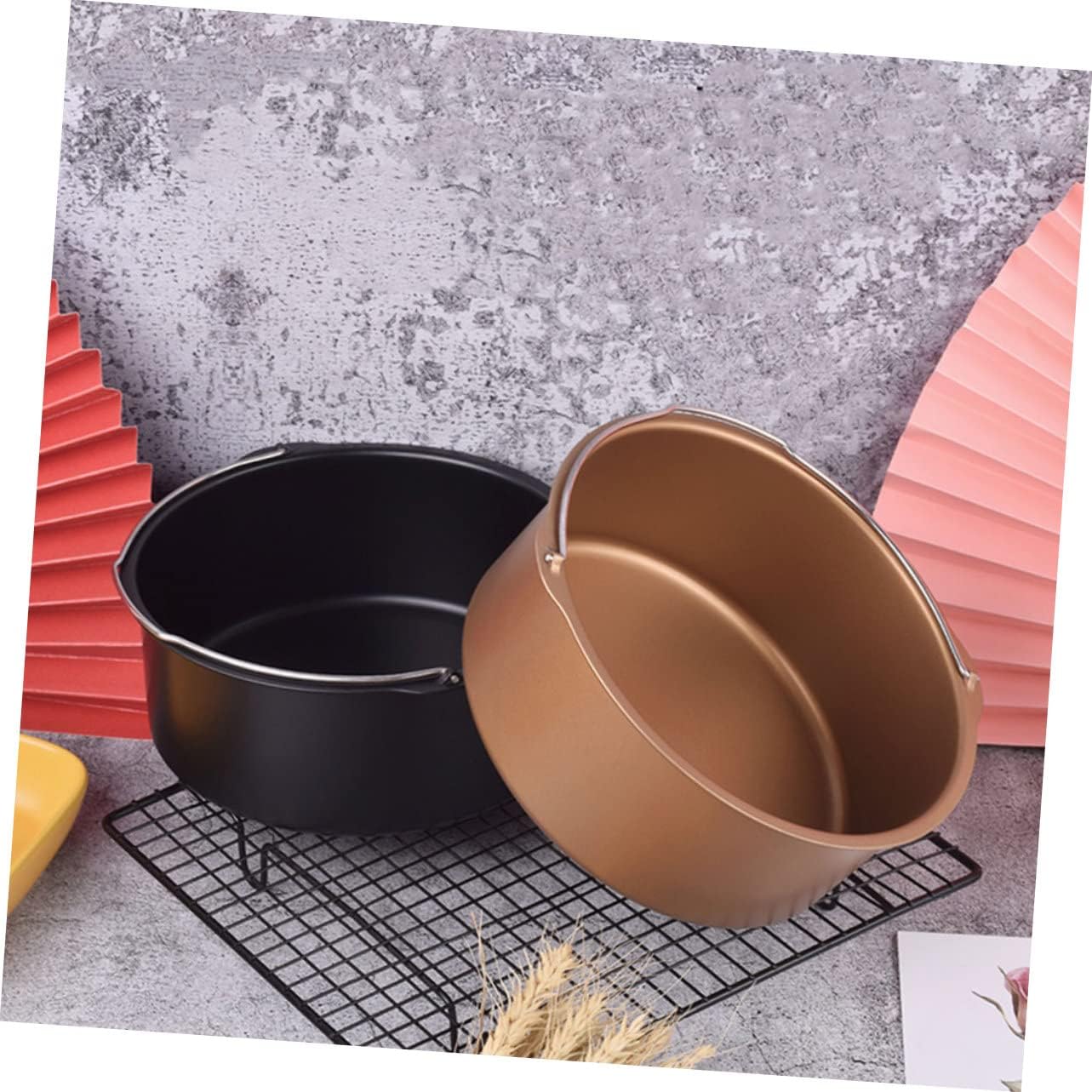 Cake Baking Pan for Air Fryers and Ovens - Collapsible Cheese Cake Mold for Home Baking