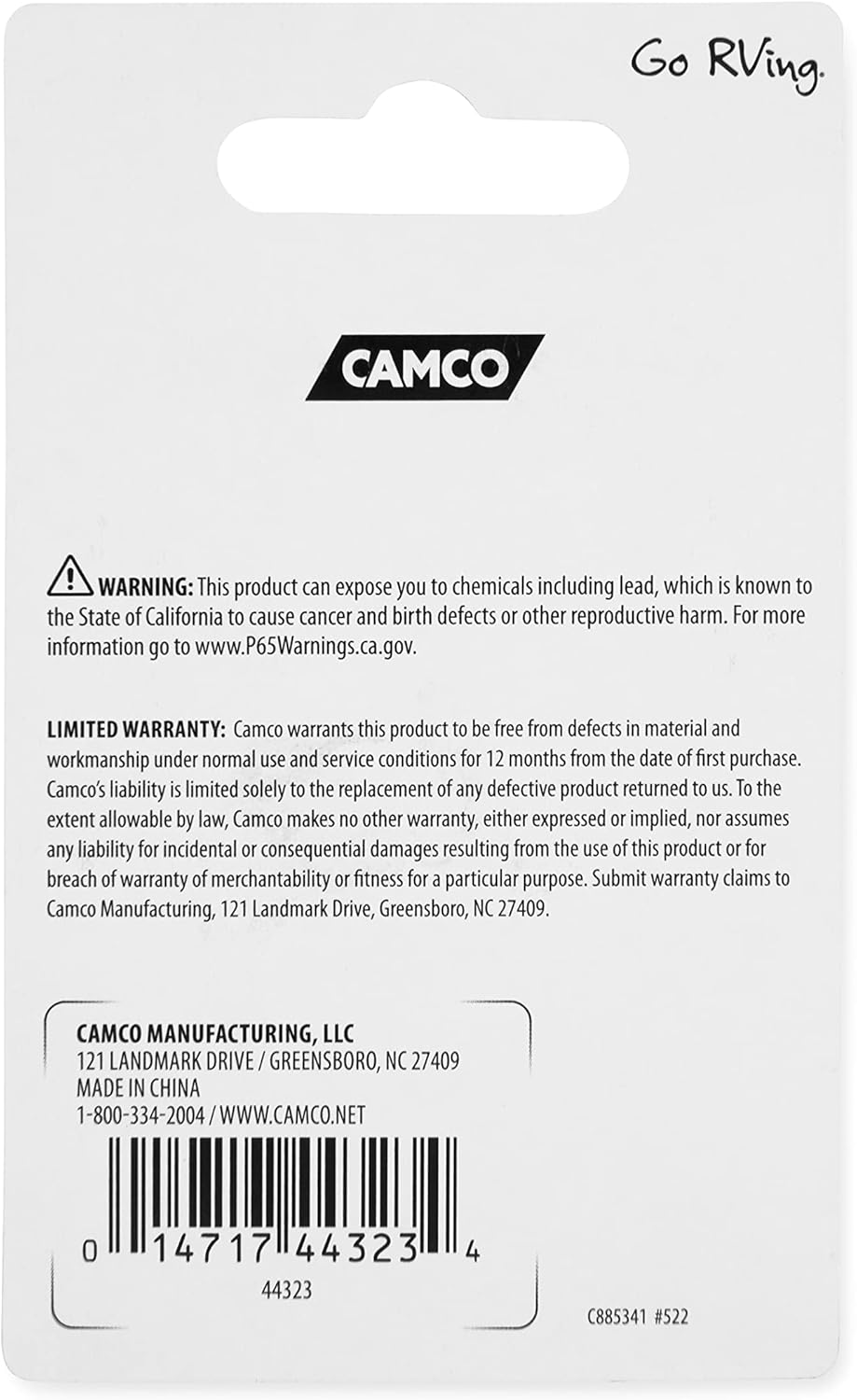 Camco 44323 Multicolor 7/8" Thumb Operated Offset Cam Lock