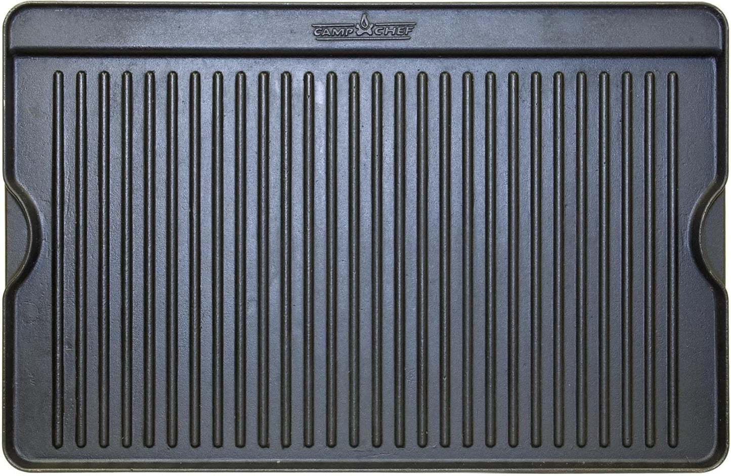 Camp Chef 16" x 24" Cast Iron Reversible Griddle for Outdoor Cooking and Camping Gear