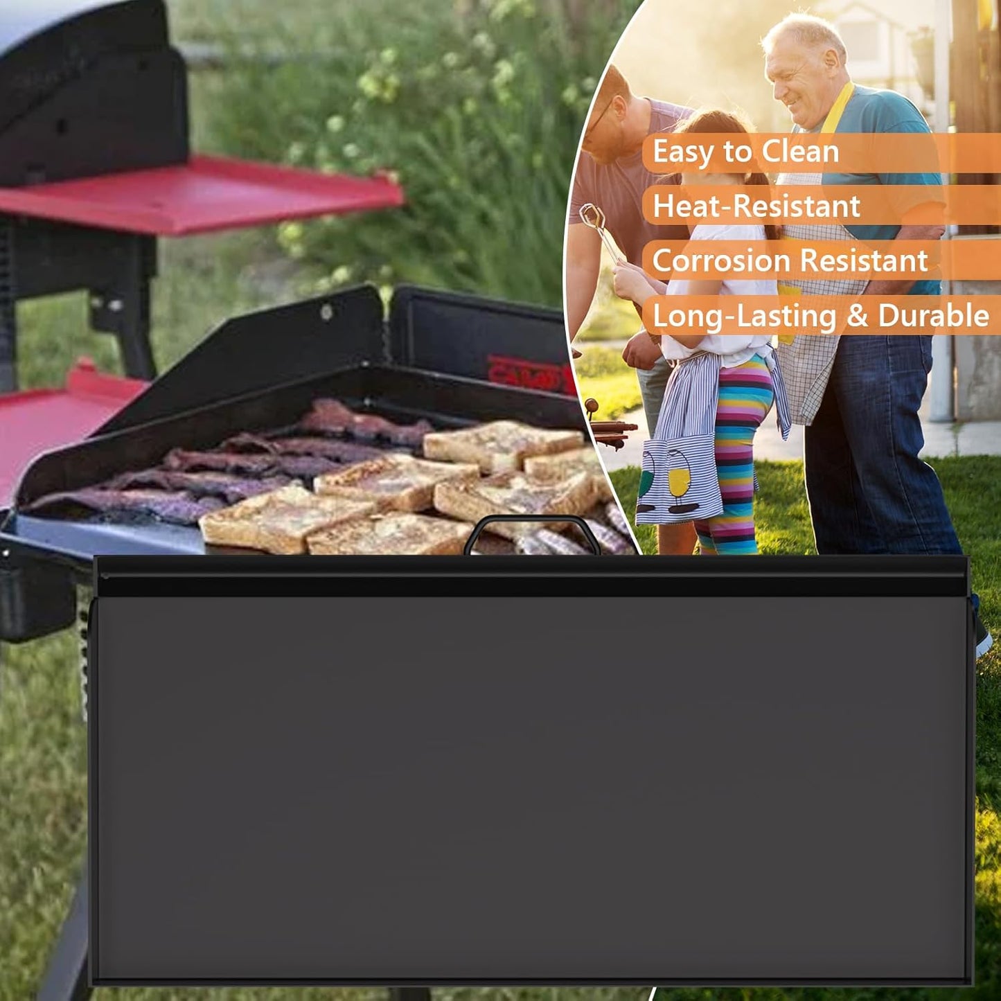 Camp Chef Tundra 3 Burner Flat Top Griddle - Compatible with SPG90B, GB90D, TB90 - 16" x 38" Dimensions - CCH3 Griddle Top