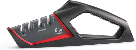 Cangshan SHARK Series 4-Stage Knife Sharpener in Red - Model 1026818