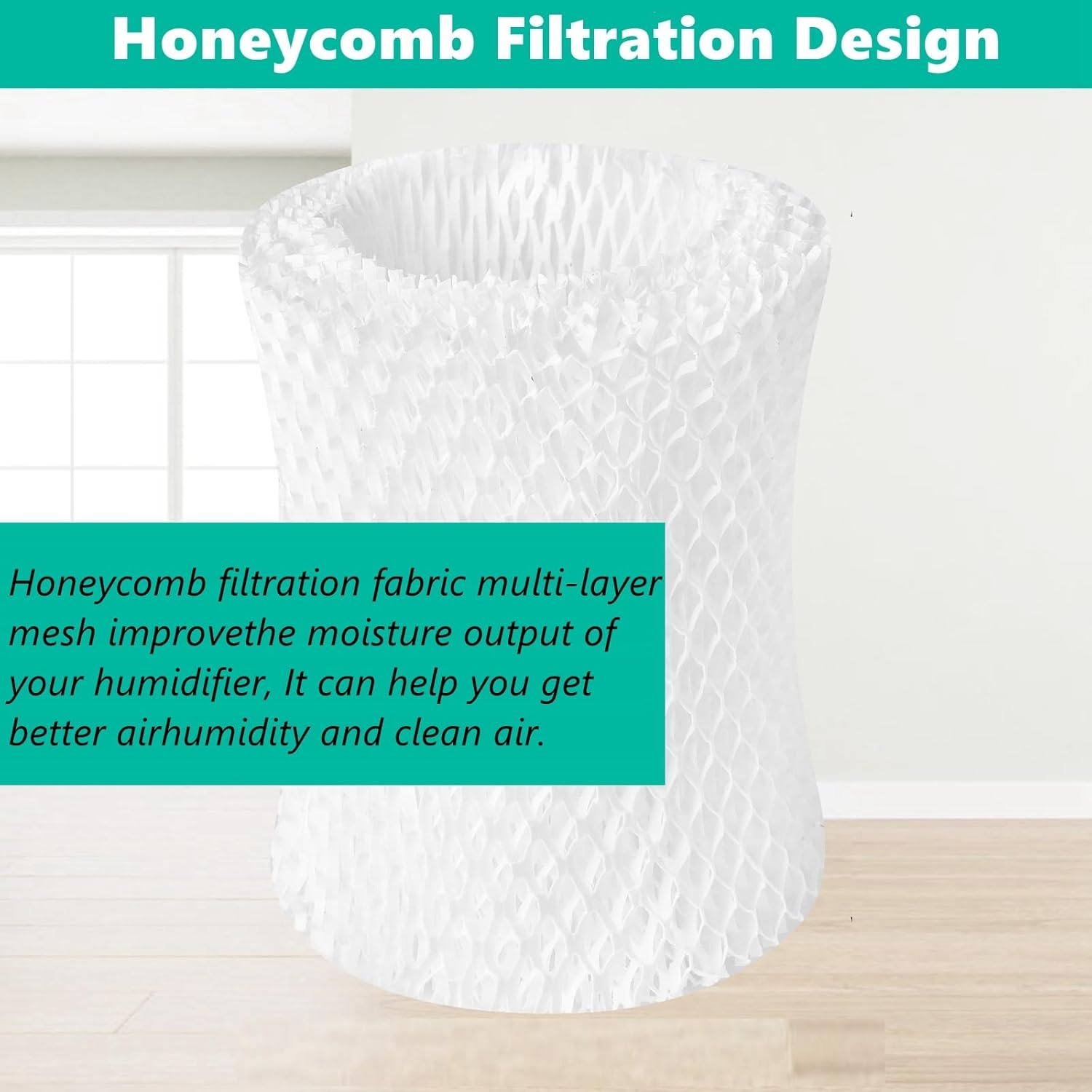 Canopy Plus Compatible Humidifier Filter 2 Pack for Gazeer Humidifier - Large Room Wood Pulp Paper Filter (5.5L)