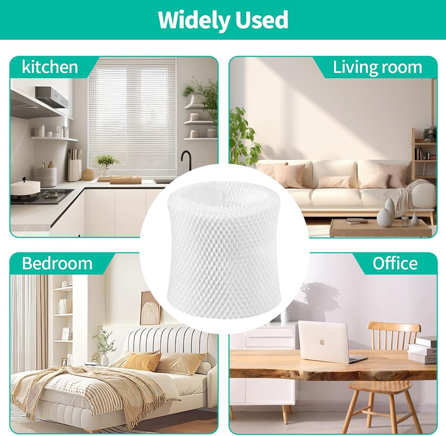 Canopy Plus Compatible Humidifier Filter 2 Pack for Gazeer Humidifier - Large Room Wood Pulp Paper Filter (5.5L)