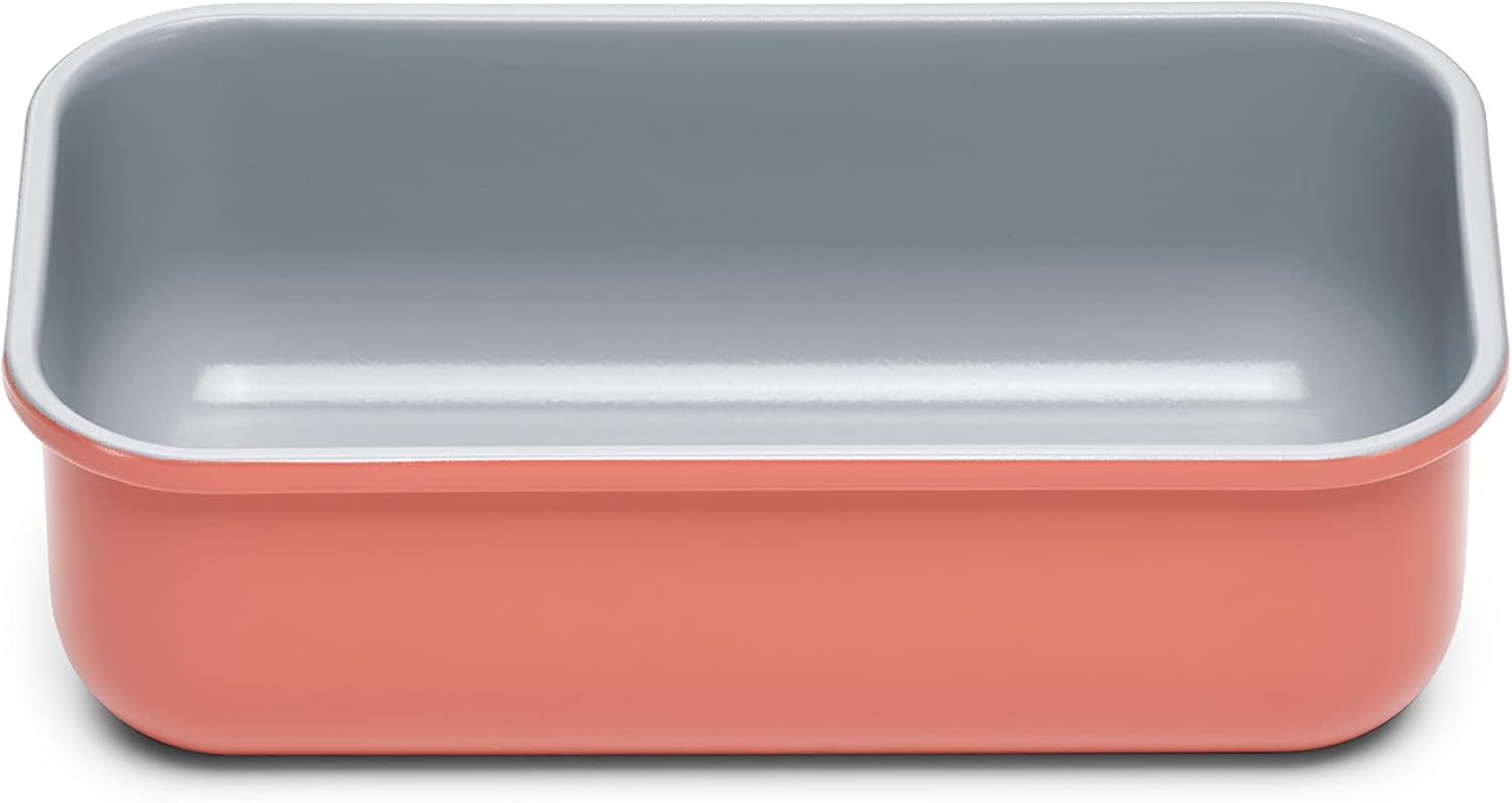 Caraway Perracotta Loaf Pan with Non-Stick Ceramic Coating - 1 lb Capacity - Ideal for Pound Cakes and Breads - PTFE & PFOA Free