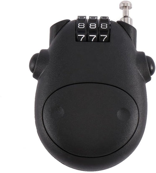 Cartoon Cow Combination Lock for Bag Travel, 3-Digit Password Padlock for Carriage & Helmet - Anti-Theft Security Lock