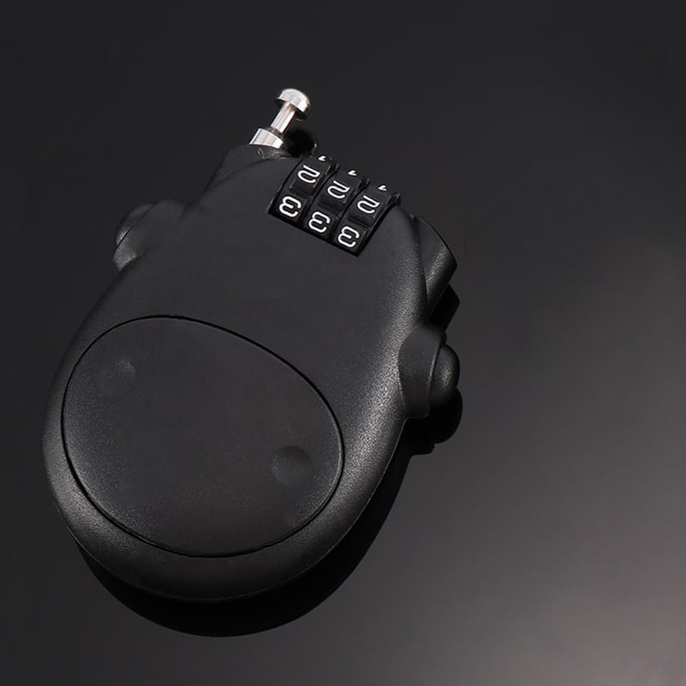 Cartoon Cow Combination Lock for Bag Travel, 3-Digit Password Padlock for Carriage & Helmet - Anti-Theft Security Lock