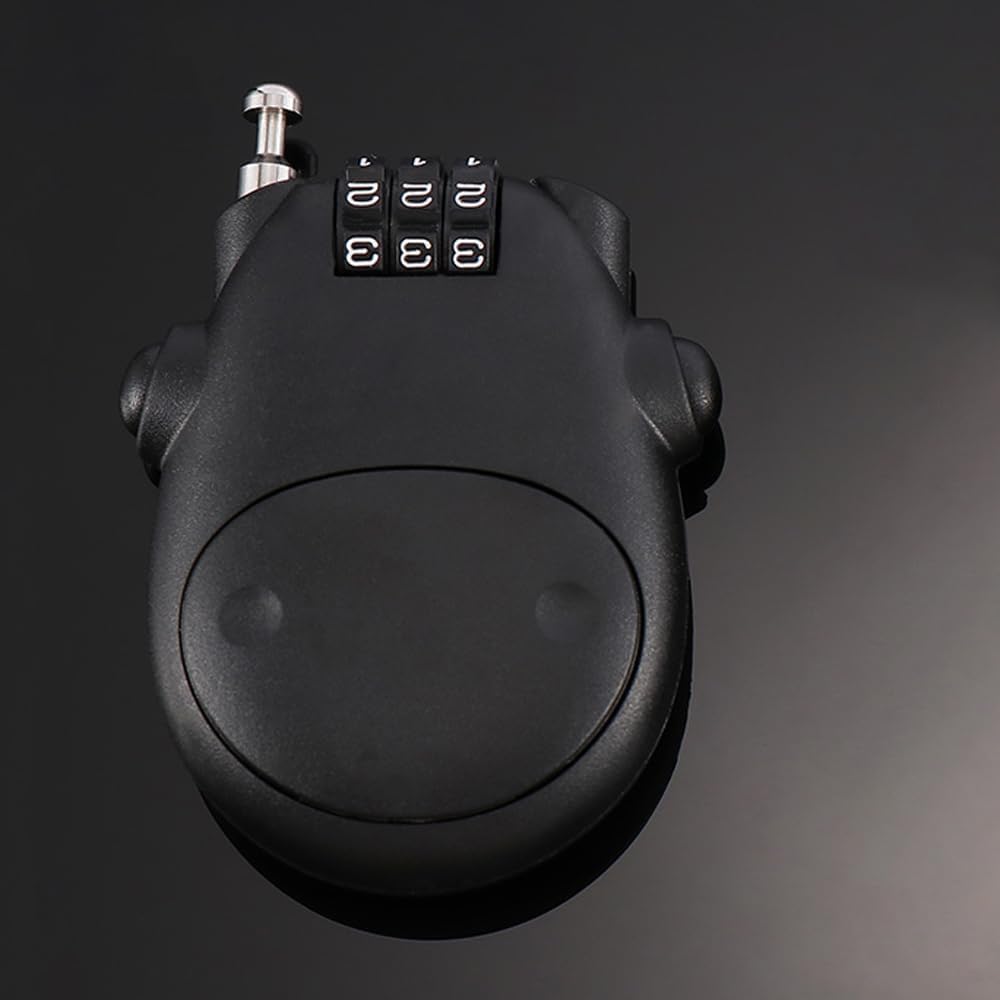 Cartoon Cow Combination Lock for Bag Travel, 3-Digit Password Padlock for Carriage & Helmet - Anti-Theft Security Lock