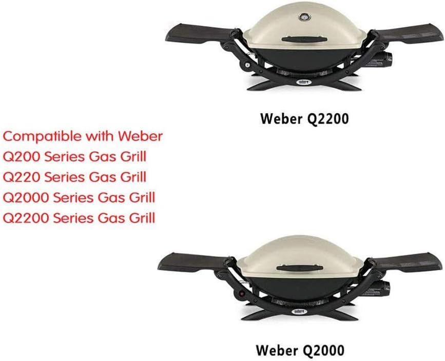 Cast Iron Cooking Griddle for Weber Q200 and Q2000 Grills - Gas Grill Parts for Q2200 Series - 15.3 x 10.8 x 0.5 Inches