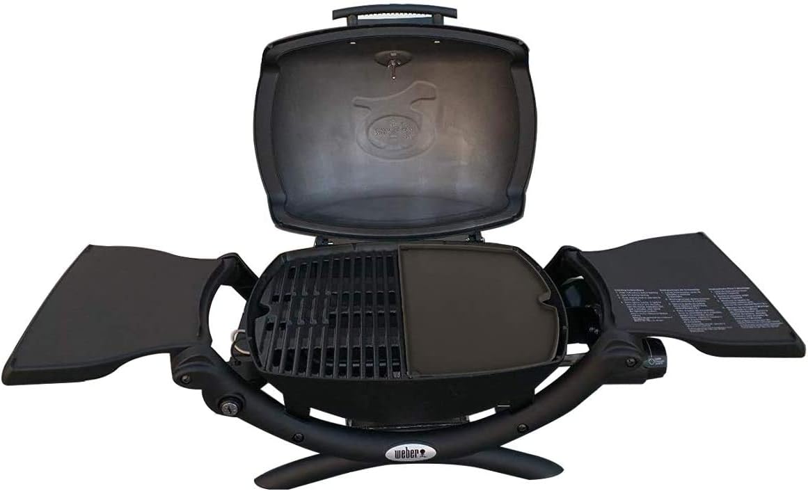 Cast Iron Cooking Griddle for Weber Q200 and Q2000 Grills - Gas Grill Parts for Q2200 Series - 15.3 x 10.8 x 0.5 Inches