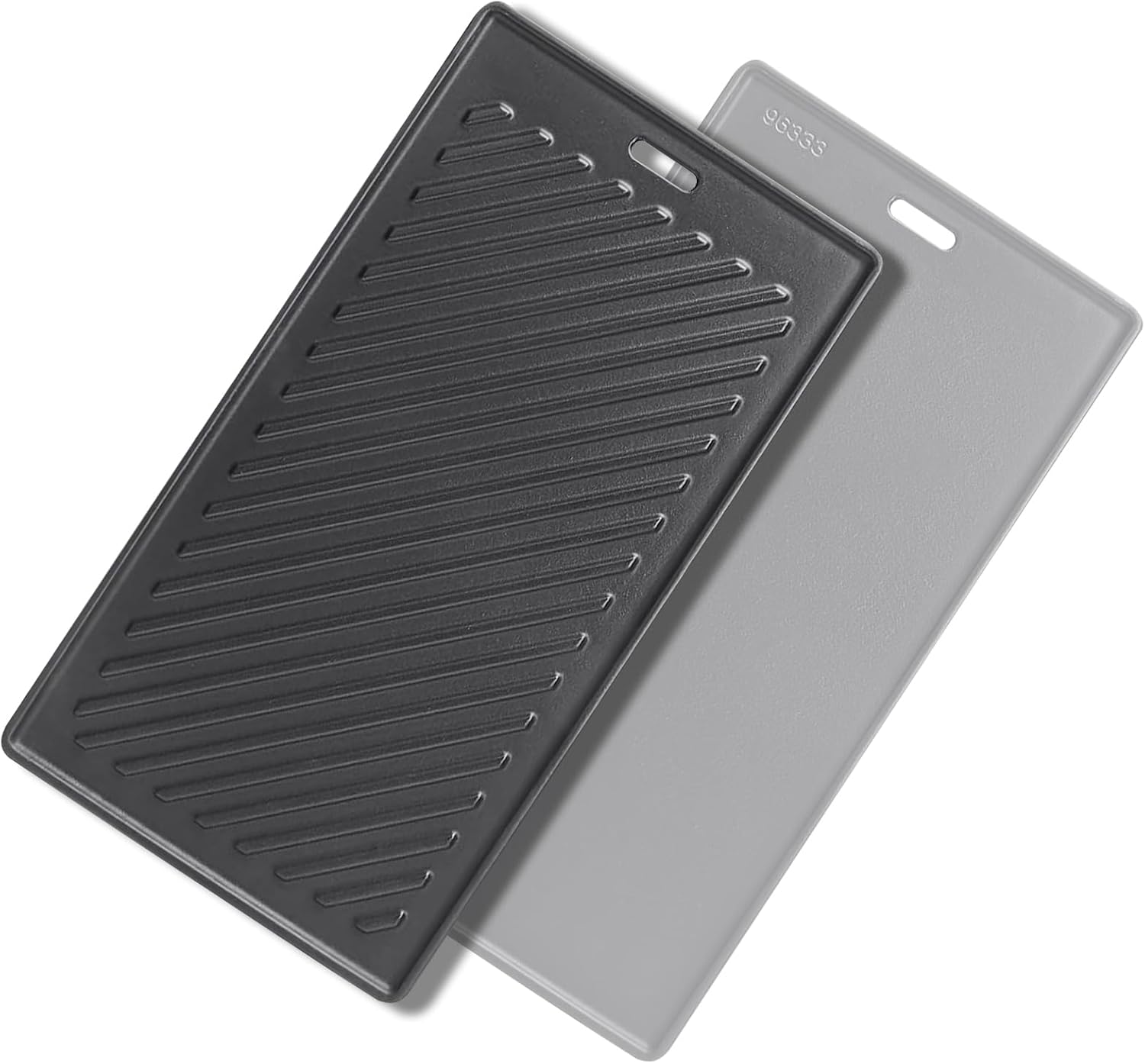 Cast Iron Griddle for Monument Grill 14633, 25392, Mesa400, Mesa200S - Reversible Grill Plate for Mesa220, Mesa200R, Mesa200B, Mesa200G, Mesa425 Gas Grill Accessories - SafBbcue A005 Replacement Parts