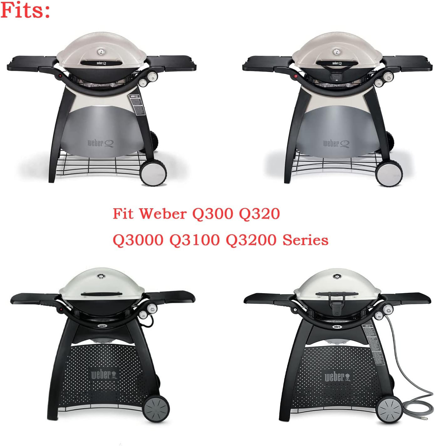 Cast Iron Grill Griddle for Weber Q300 Series - Replacement Part for Weber 6506 - 17.8"x12.4" - Dongftai CF50F - 1-Pack - Compatible with Weber 57060001, 586002, 426001