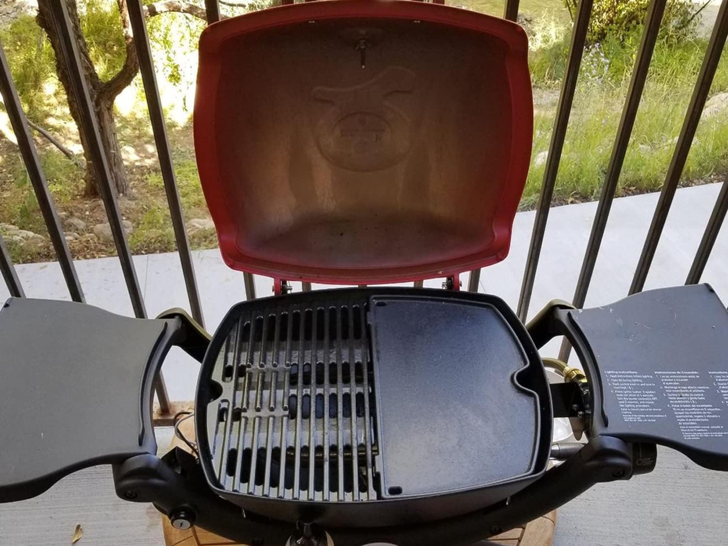 Cast Iron Grill Griddle for Weber Q300 Series - Replacement Part for Weber 6506 - 17.8"x12.4" - Dongftai CF50F - 1-Pack - Compatible with Weber 57060001, 586002, 426001