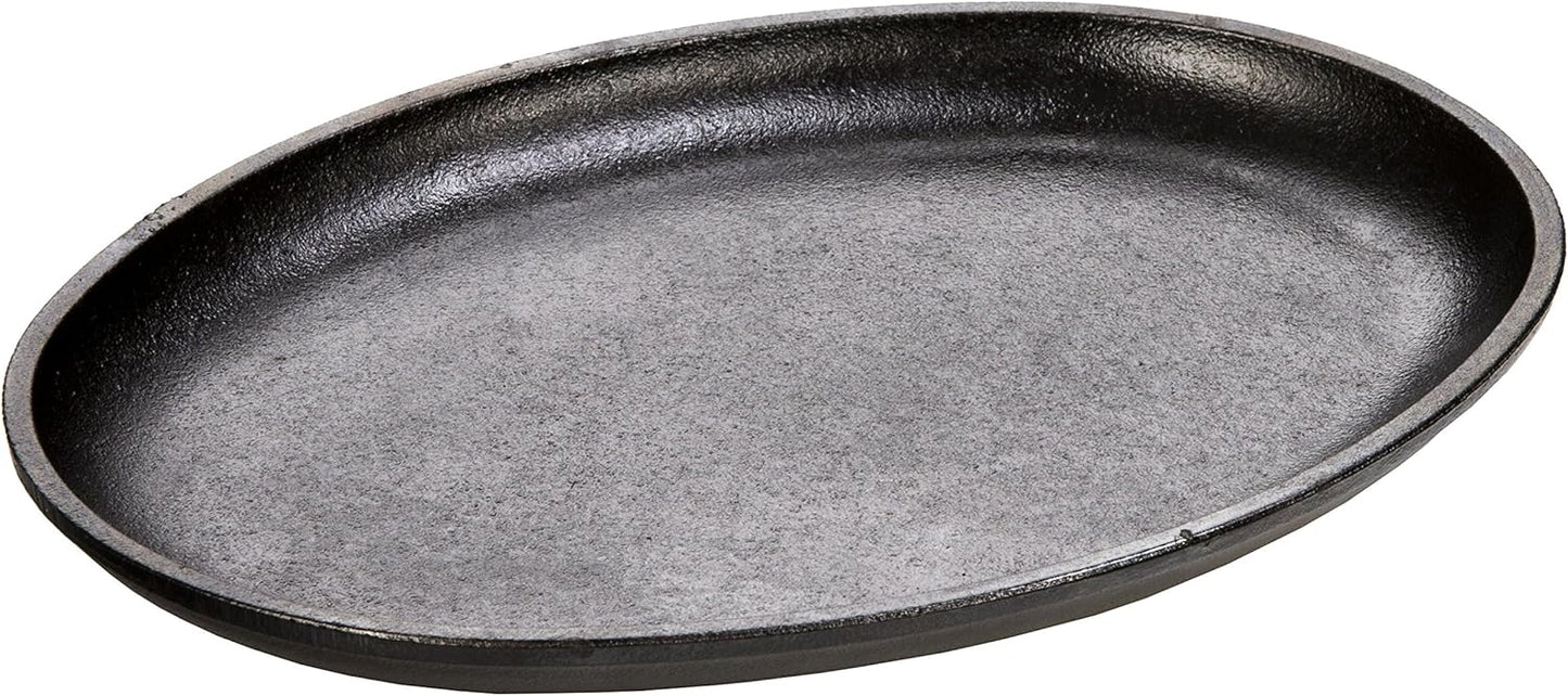 Cast Iron Lodge Serving Griddle for Cooking and Serving Pancakes, Bacon, and More