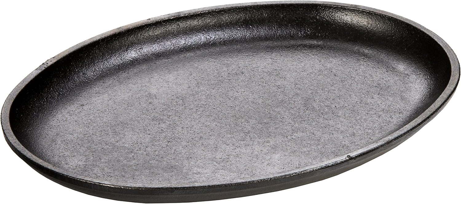 Cast Iron Lodge Serving Griddle for Cooking and Serving Pancakes, Bacon, and More