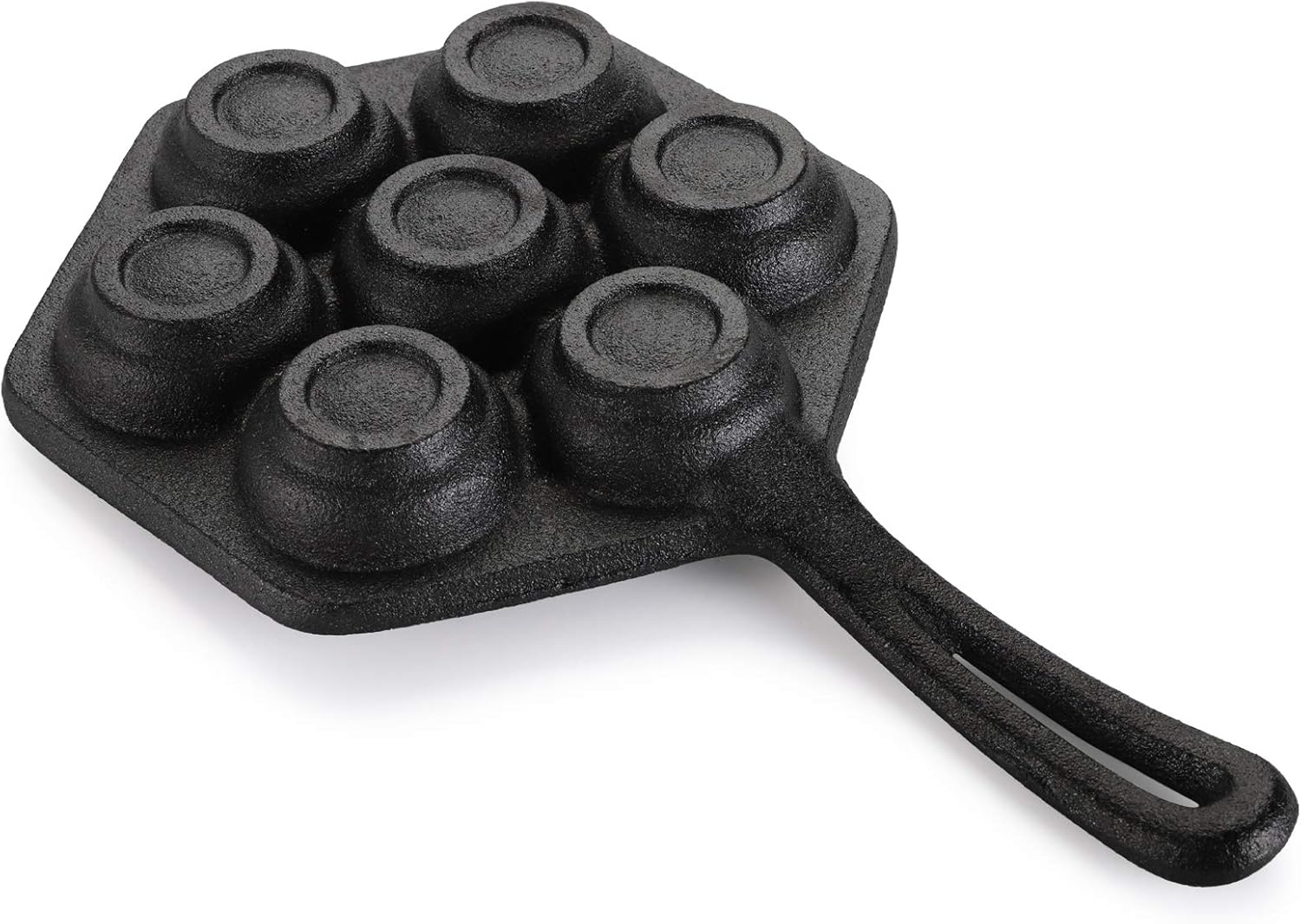 Cast Iron Nonstick Aebleskiver Pan & Takoyaki Griddle for Munk, Pancake Balls, Poffertjes, Puffs, Takoyaki, Banh Khot, Thai Kanom Krok
