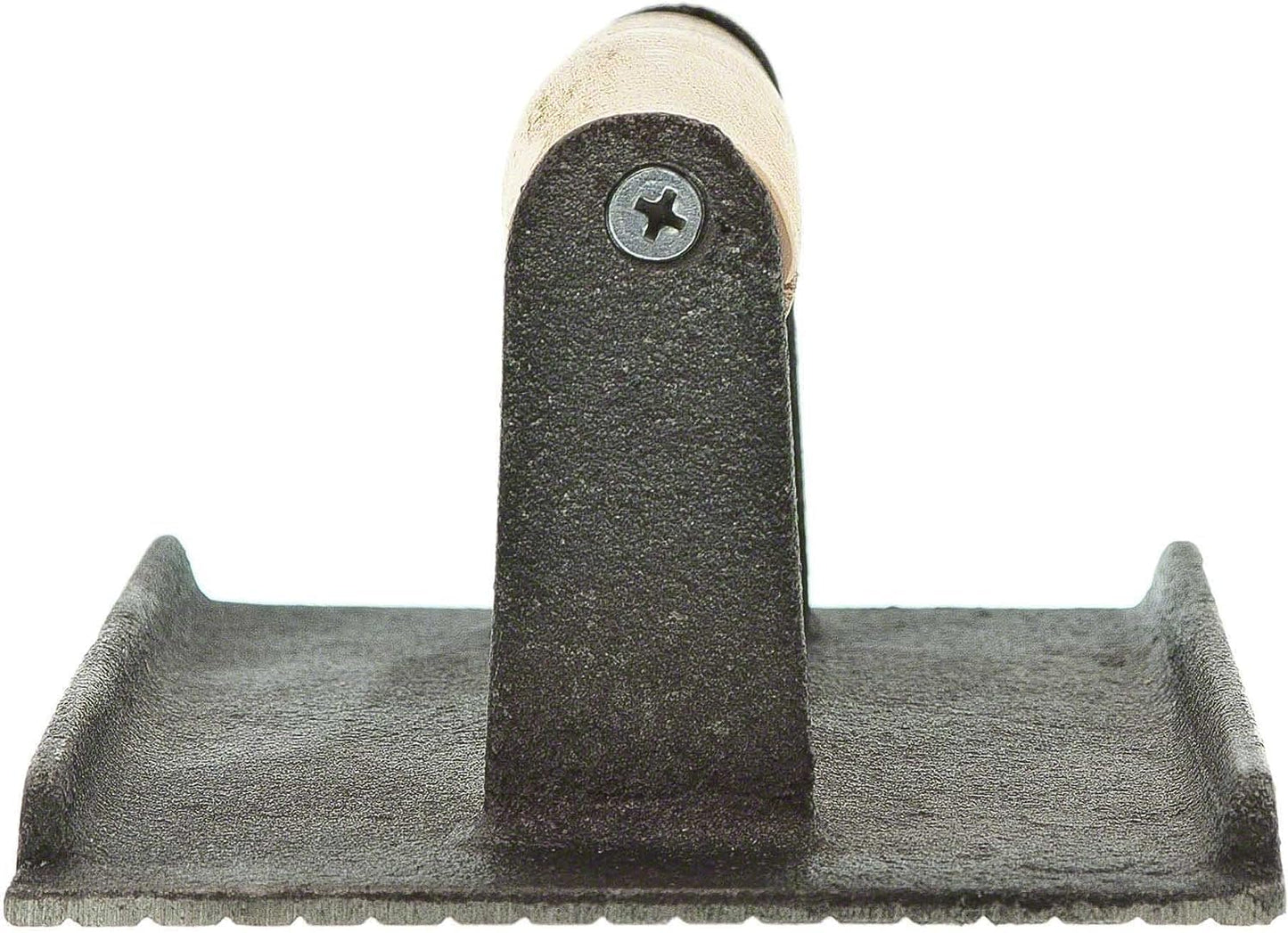 Cast Iron Steak Weight with Wooden Handle - Grill Press for Bacon, Burgers, Sandwiches - 4 1/8" x 8 1/4" Meat Press for Griddles