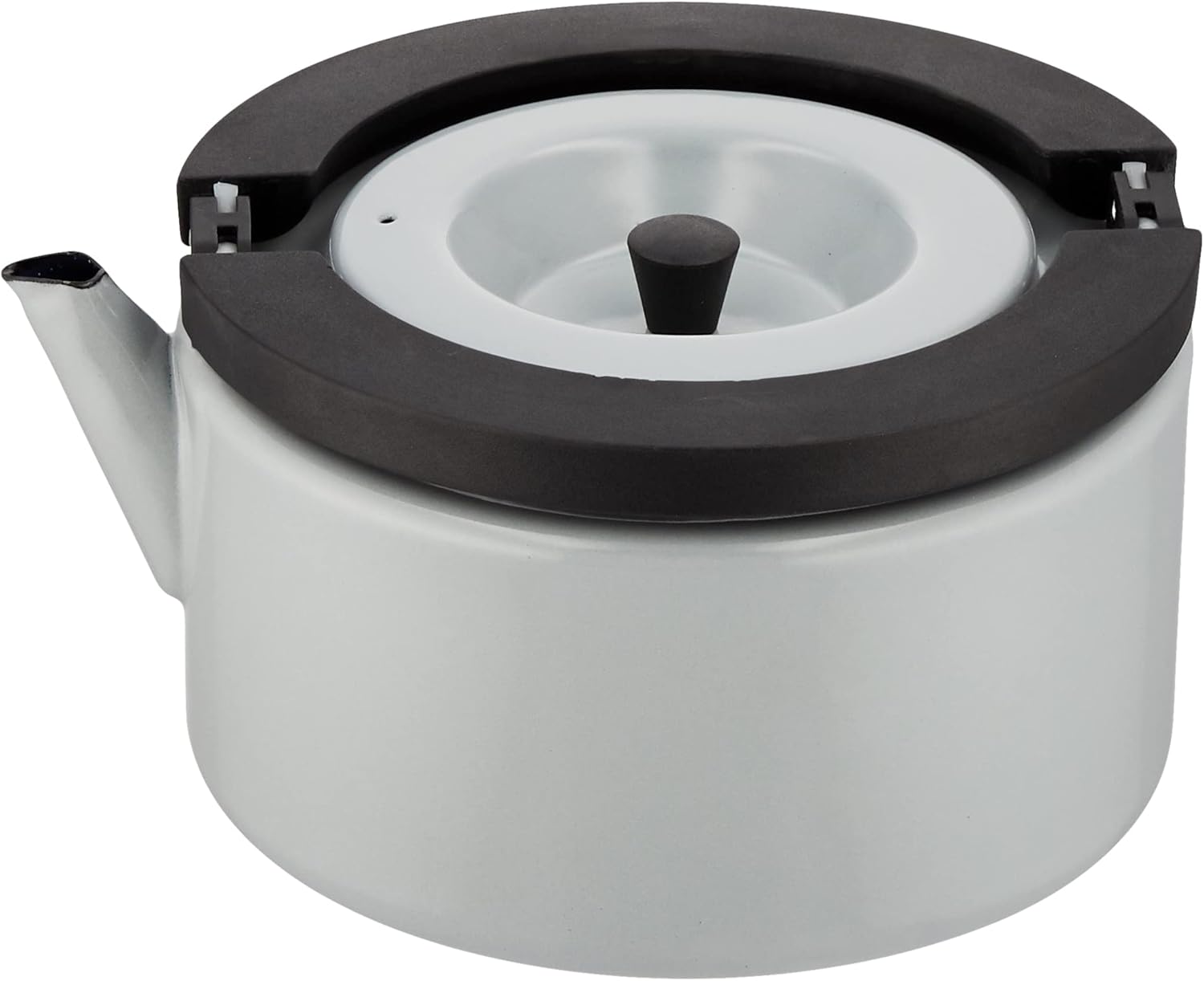 CB Japan Gray Induction Compatible Kettle with Tea Strainer, 0.4 gal (1.6 L)