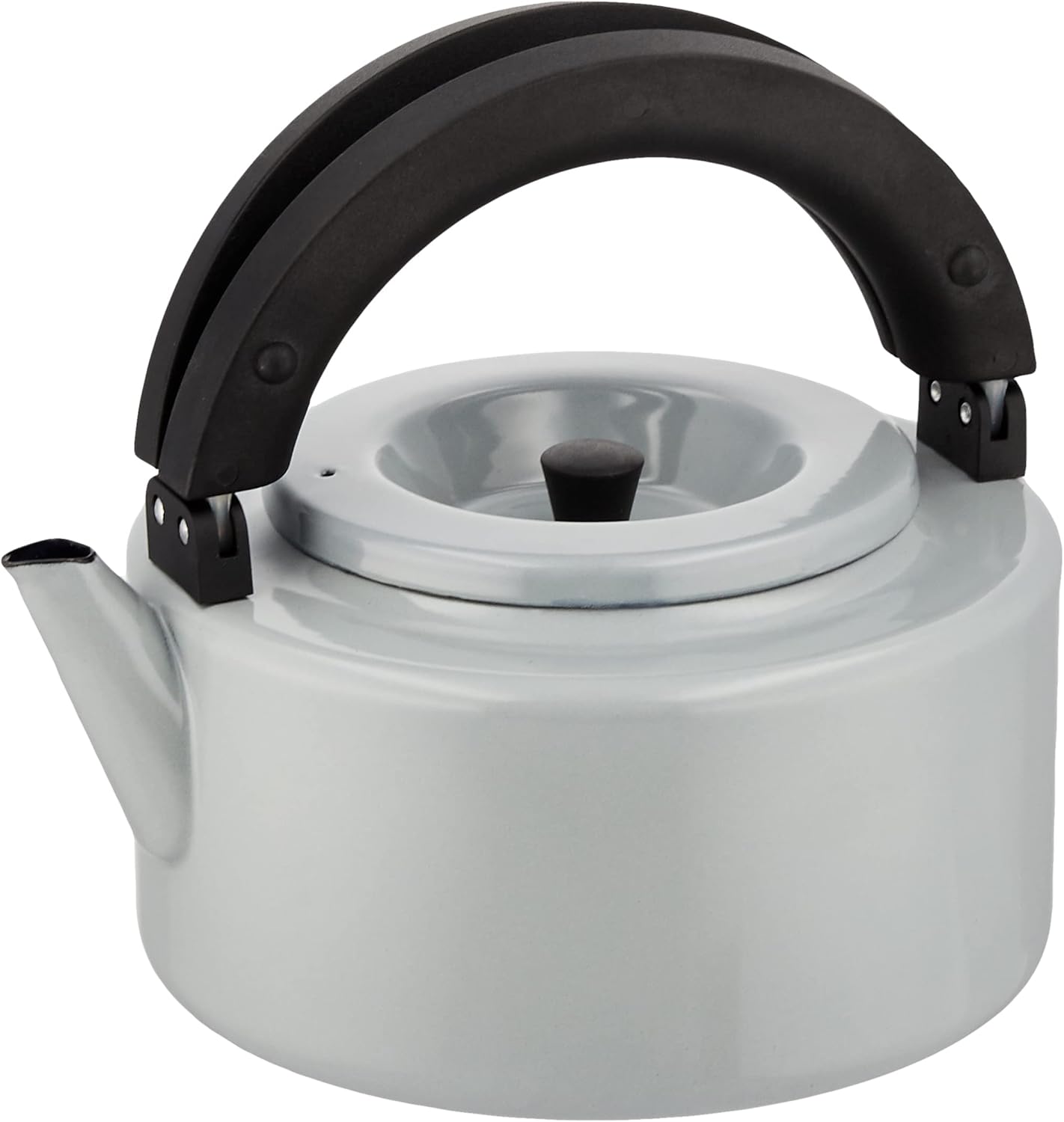 CB Japan Gray Induction Compatible Kettle with Tea Strainer, 0.4 gal (1.6 L)