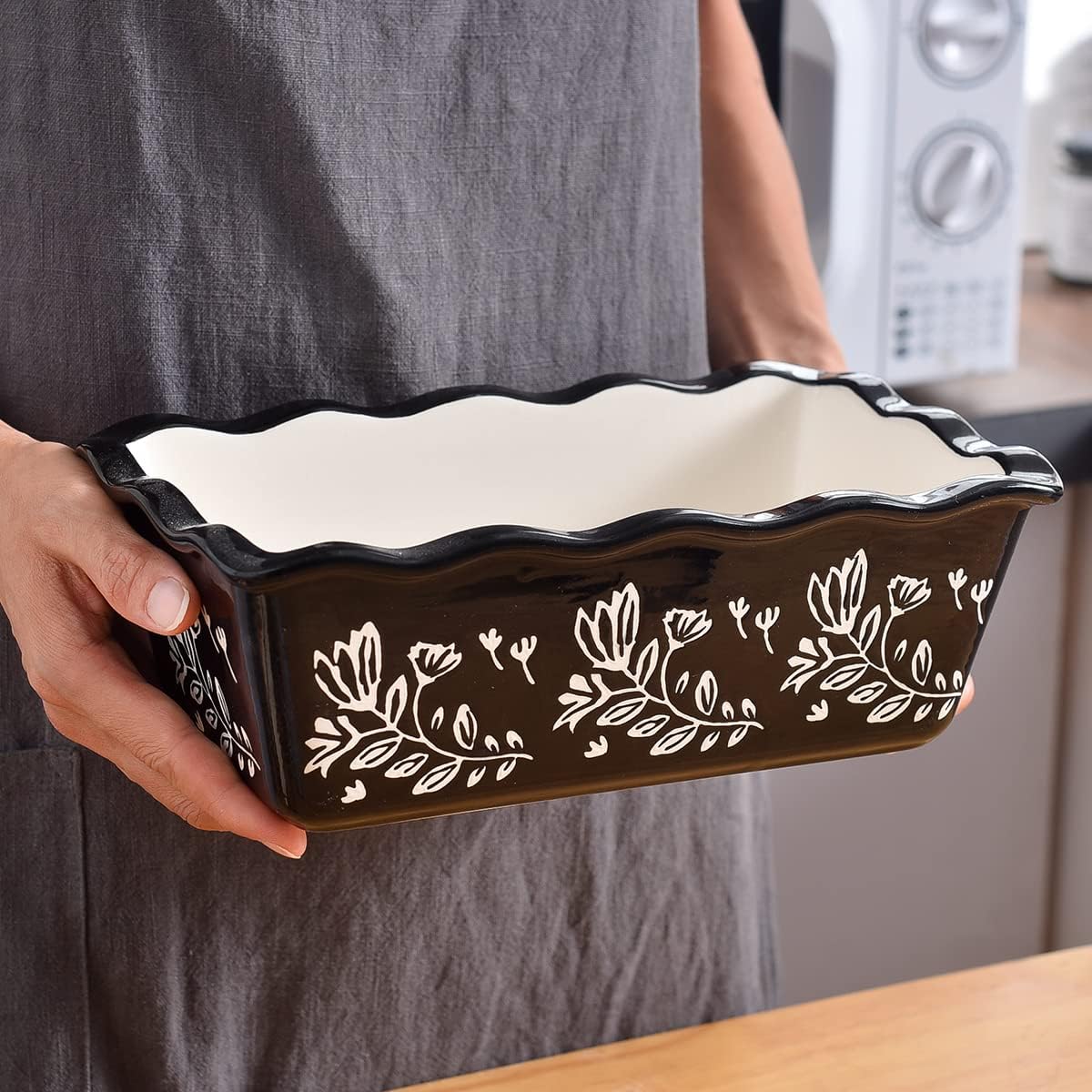 Ceramic and Porcelain Nonstick Bread Loaf Pans by Wisenvoy - Perfect for Baking