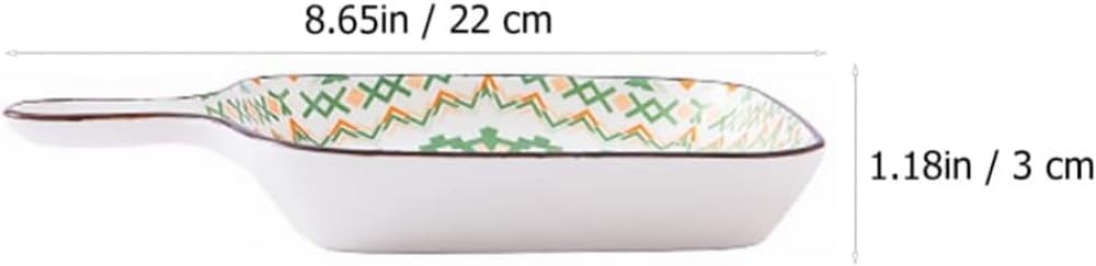 Ceramic Bakeware Set for Baking Dishes, Cheesecake, Bread, and Appetizers in Square Dinner Plates - Kitchen Serving Platter