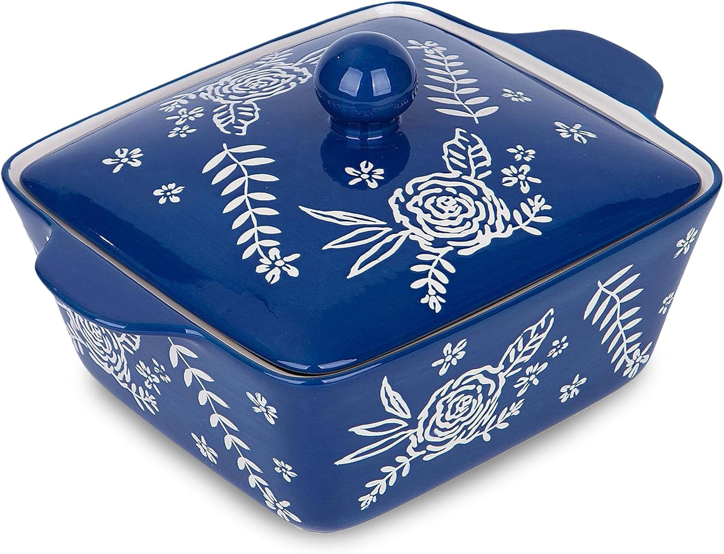 Ceramic Casserole Dish Set with Lid for Baking in Oven
