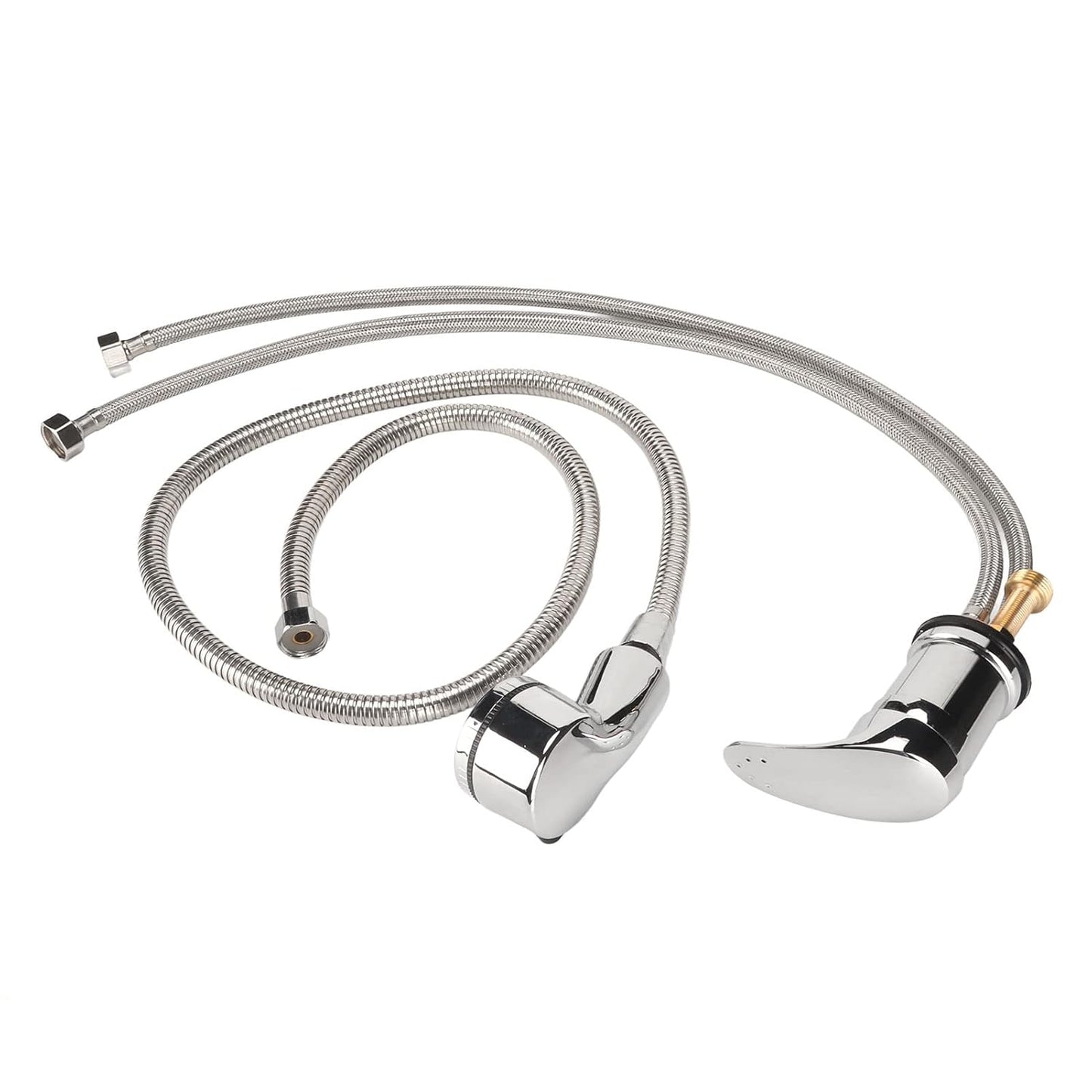 Ceramic Valve Shampoo Bowl Faucet and Sprayer Kit for Backwash Unit with 1.2m Hose - Hot Cold Water Sealing System