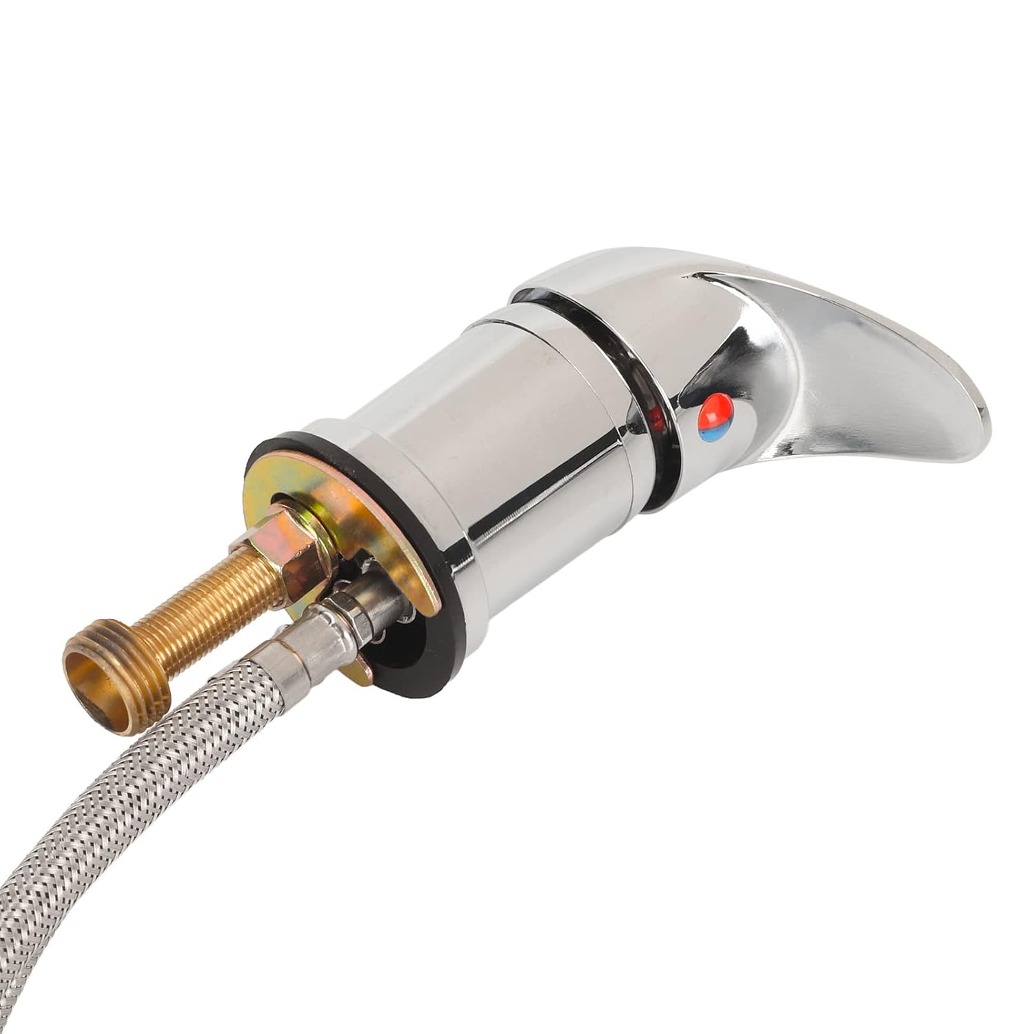 Ceramic Valve Shampoo Bowl Faucet and Sprayer Kit for Backwash Unit with 1.2m Hose - Hot Cold Water Sealing System