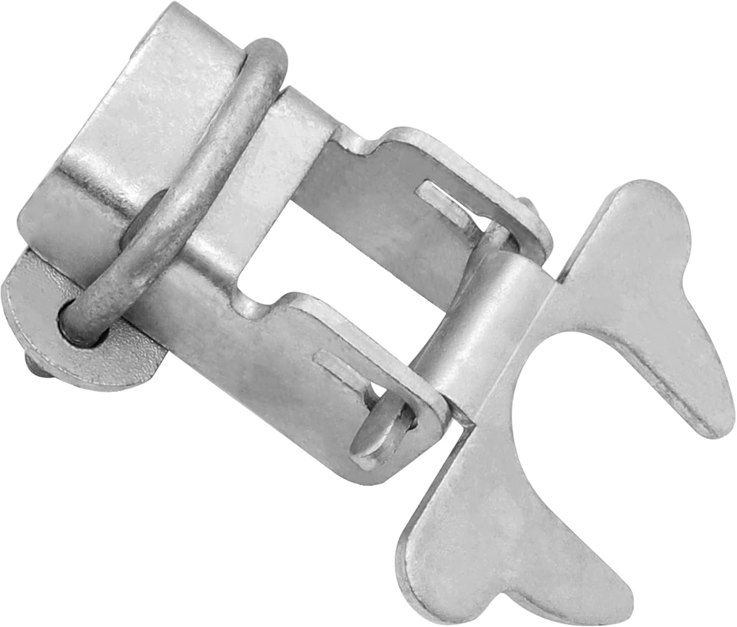 Chain Link Fence Gate Latch Set for Dog Kennels - 1-3/8" KINNAN Butterfly Gate Latch with Padlock Hole - 2 PCS