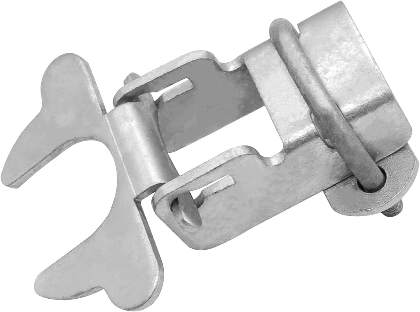 Chain Link Fence Gate Latch Set for Dog Kennels - 1-3/8" KINNAN Butterfly Gate Latch with Padlock Hole - 2 PCS