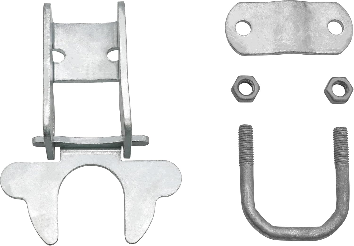 Chain Link Fence Gate Latch Set for Dog Kennels - 1-3/8" KINNAN Butterfly Gate Latch with Padlock Hole - 2 PCS