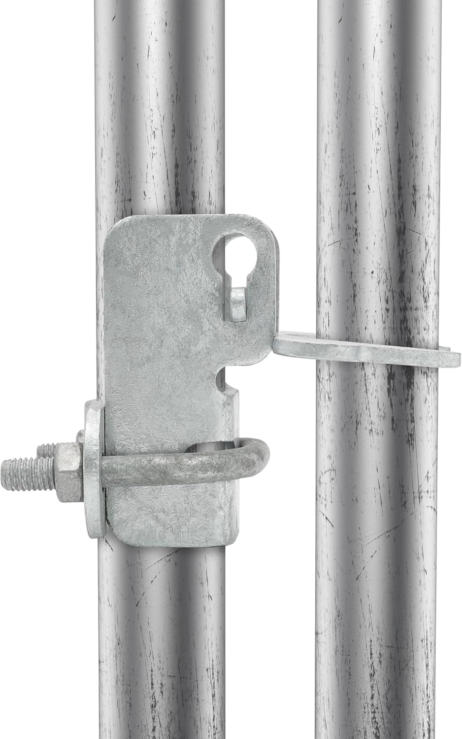 Chain Link Fence Gate Latch Set for Dog Kennels - 1-3/8" KINNAN Butterfly Gate Latch with Padlock Hole - 2 PCS