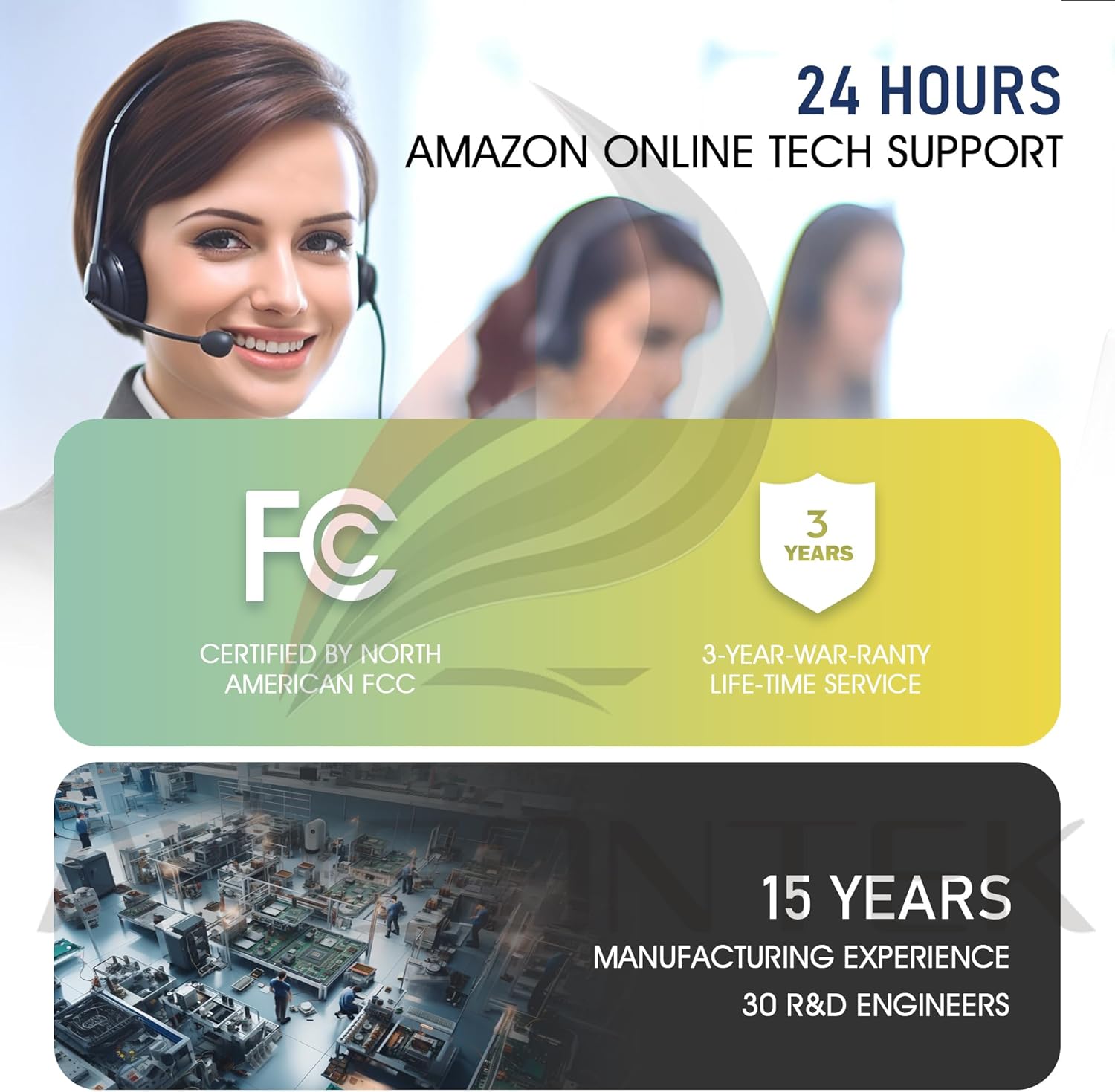 Chamberlain Garage Door Opener Remote Security 2.0+ MyQ Yellow Learn Button 3-Year Warranty by Avisontek - Pack of 2