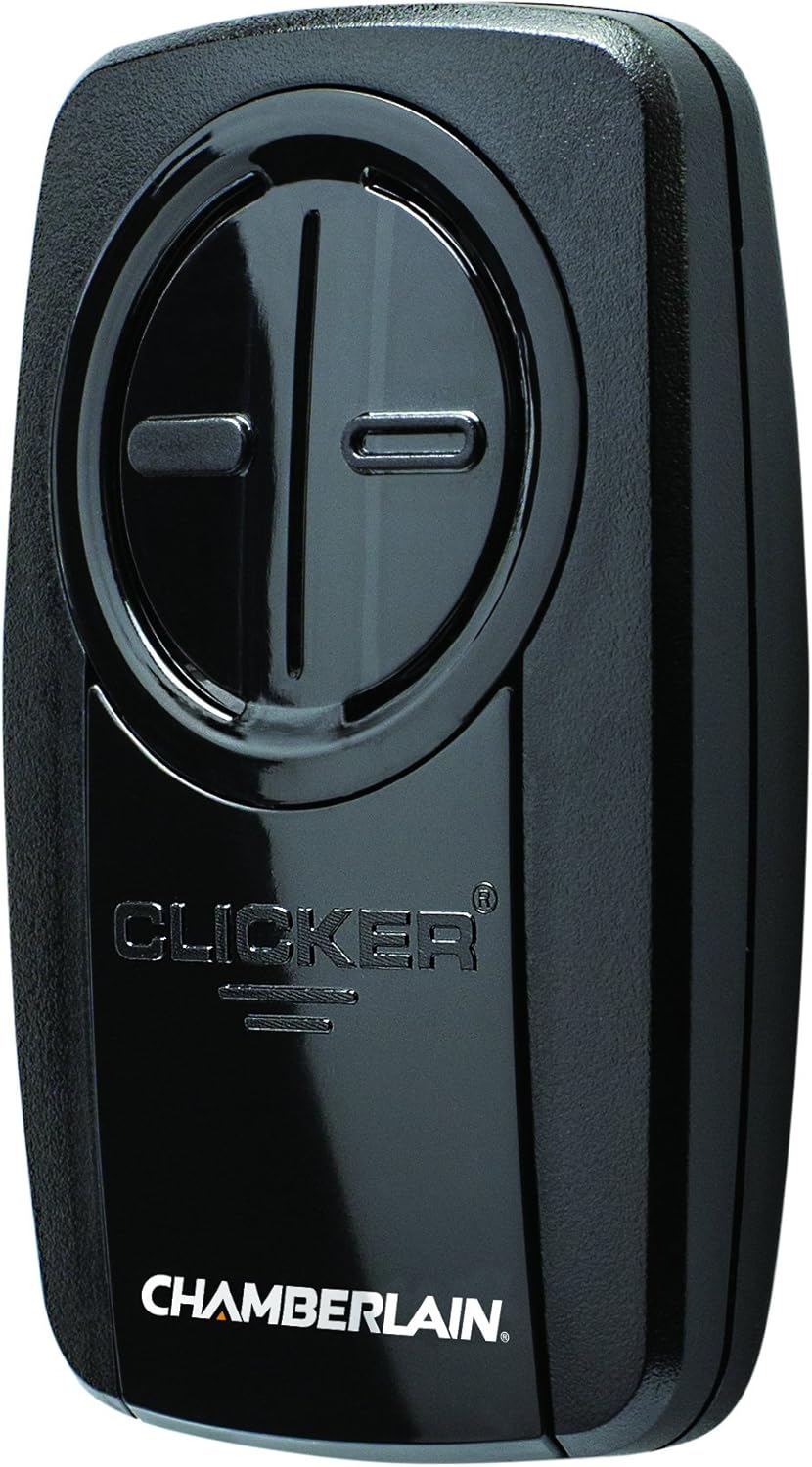 Chamberlain KLIK5U-BK2 Universal Garage Door Opener Remote Control in Black - 1 Pack
