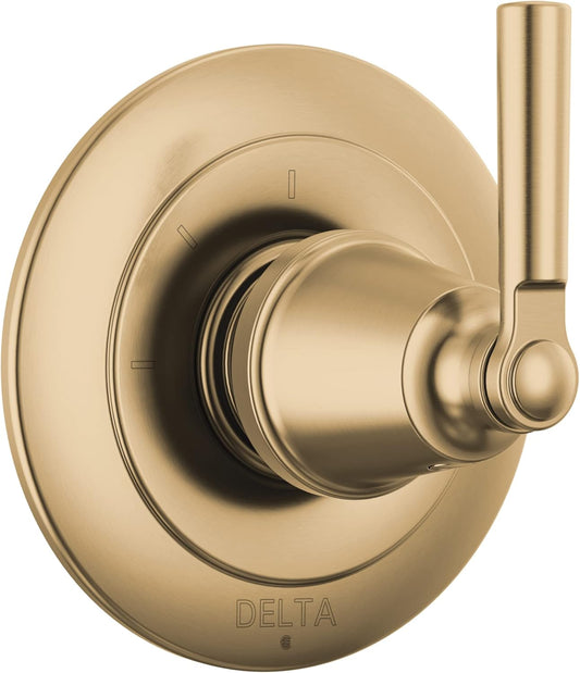 Champagne Bronze Delta Saylor Gold Shower Diverter Trim Kit - 3-Setting Handle, Valve Not Included