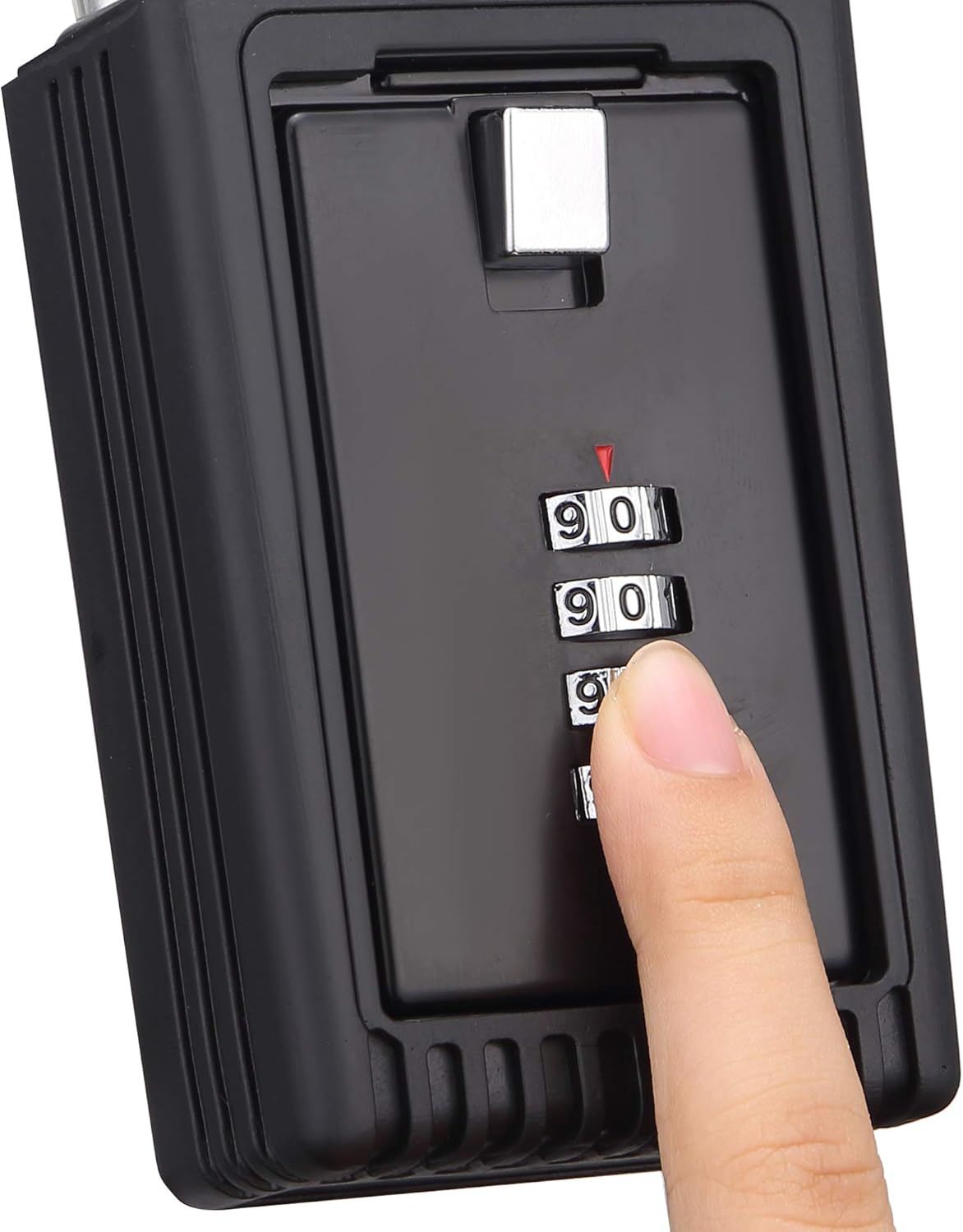 Champs Realtor 4-Digit Combination Padlock with Removable Key Lock Box - Set Your Own Combination for Real Estate Storage