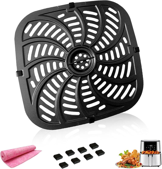 Chefman TurboFry Touch XL Air Fryer 8QT Crisping Plate - Nonstick Grill Pan Insert for Chefman Air Fryers - Dishwasher Safe