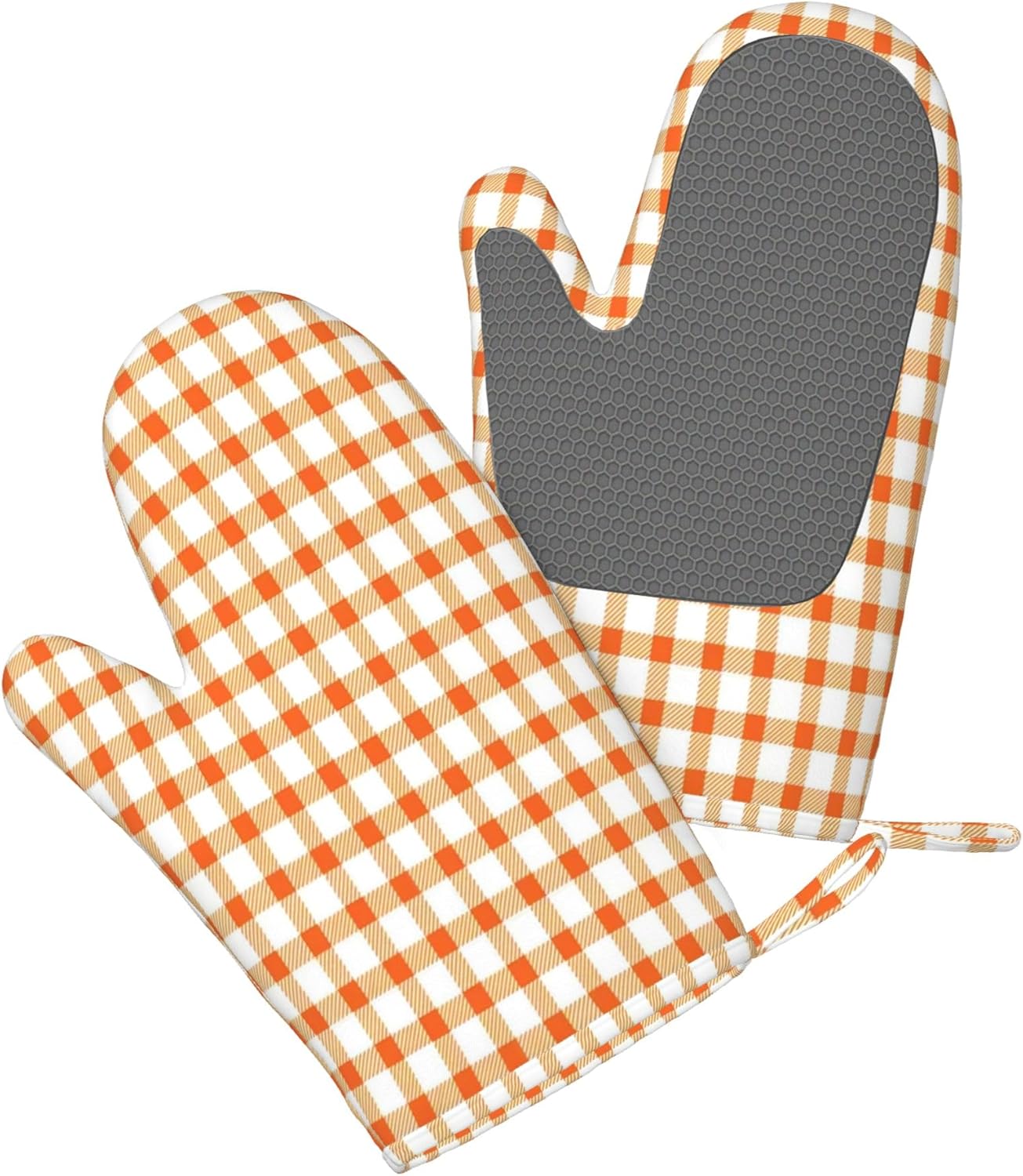 Chemistry Elements Silicone Oven Mitts - Heat Resistant, Slip Resistant, Hand Washable for Kitchen Cooking and Baking