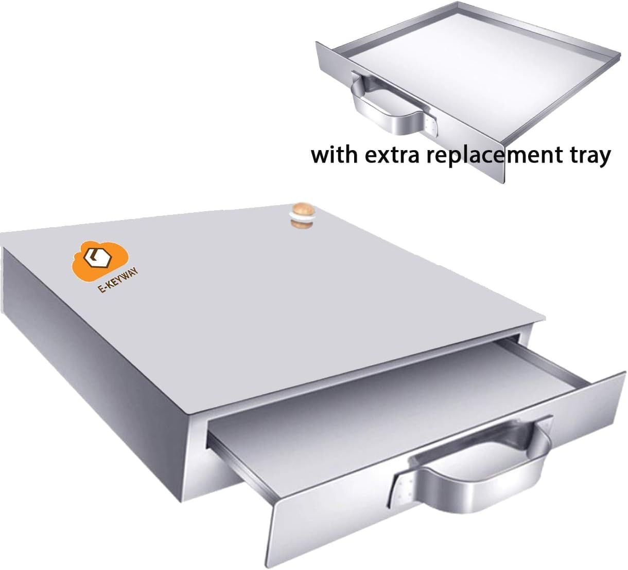 Chinese Rice Noodle Roll Steamer with Extra Tray - 304 Stainless Steel Square Tier for Guangdong Recipes - Tier 1 Cookware