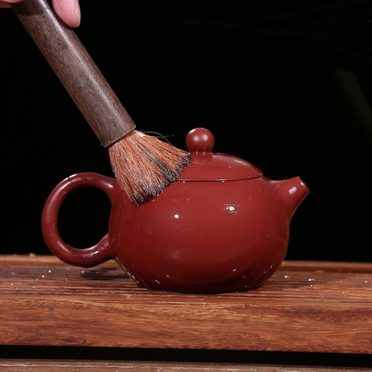 Chinese Zisha Clay Red Teapot for Loose Gongfu Tea - YXHUPOT Dahongpao Xishi Teapot (Medium Red)