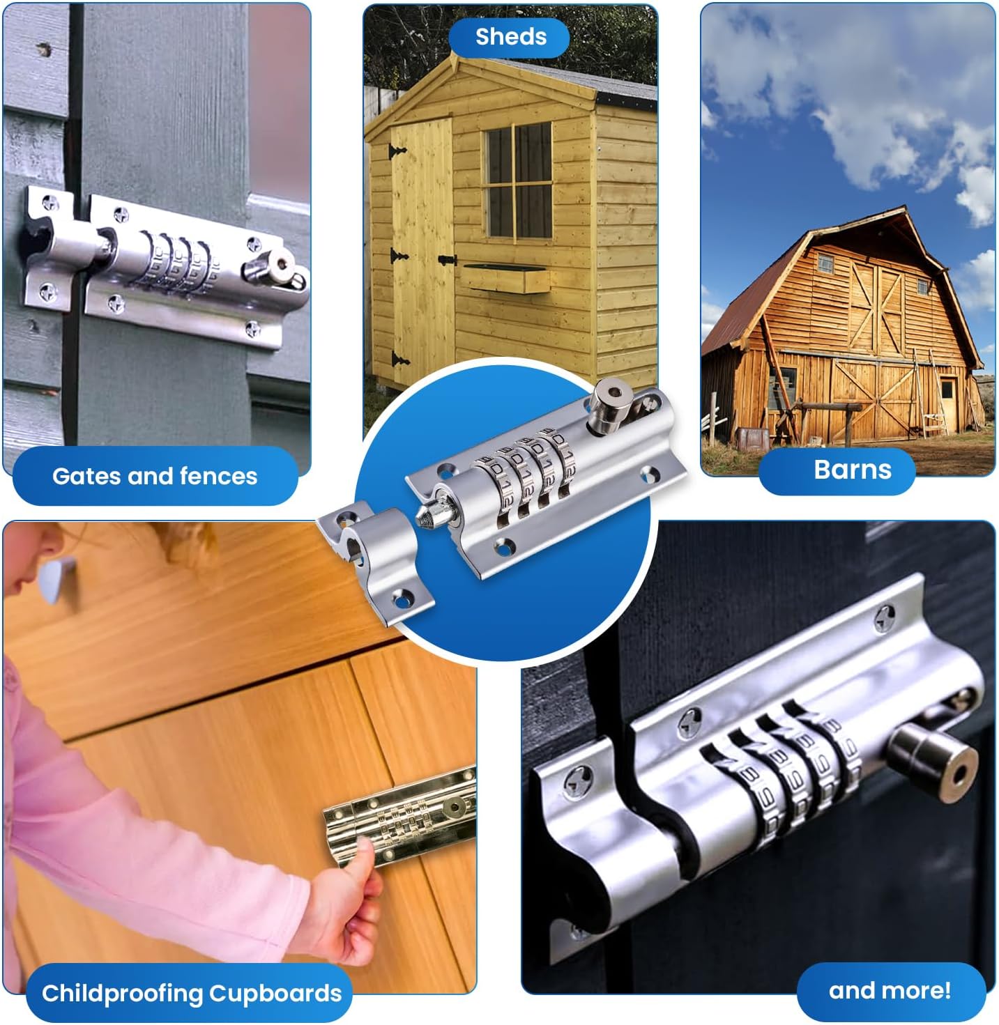 Chrome Combi-Bolt CB2000-CHR Sliding Lock for Enhanced Security