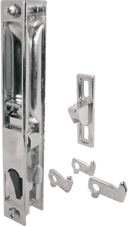Chrome Diecast Non-Keyed Patio Sliding Door Handle Set for 1-1/8 In. Thick Doors - Prime-Line C 1045 (Single Pack)