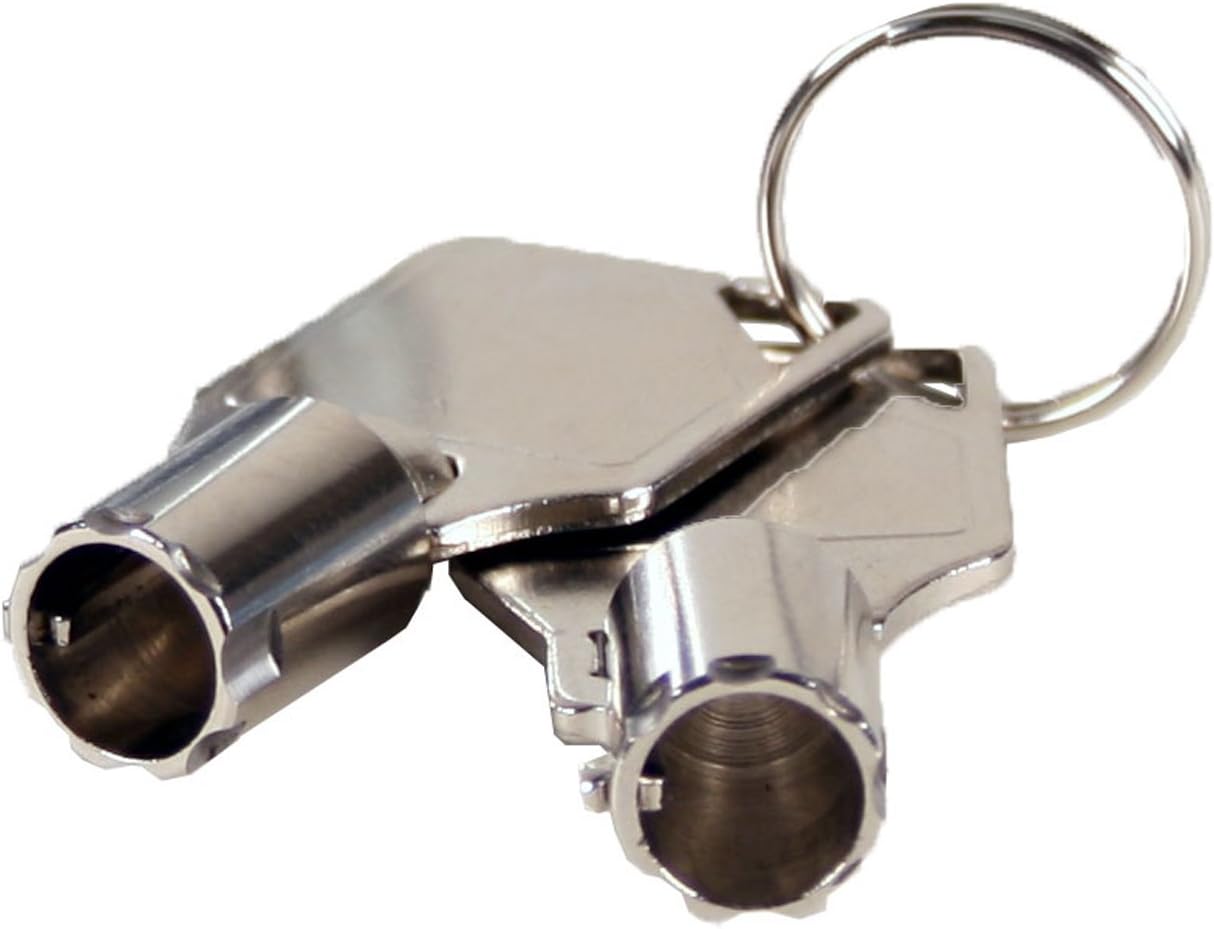 Chrome Finish Tubular Cam Lock with 1-1/8" Cylinder - Keyed Different by FJM Security