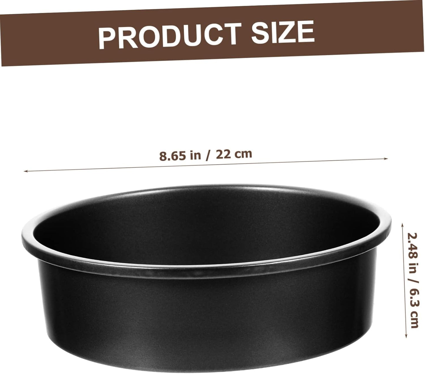 Circle Carbon Steel Cake Mold for Pizza Oven, Nonstick Bakeware Pastry Tools - Cheese Baking Pan Tart Pans Mould & Cheesecake