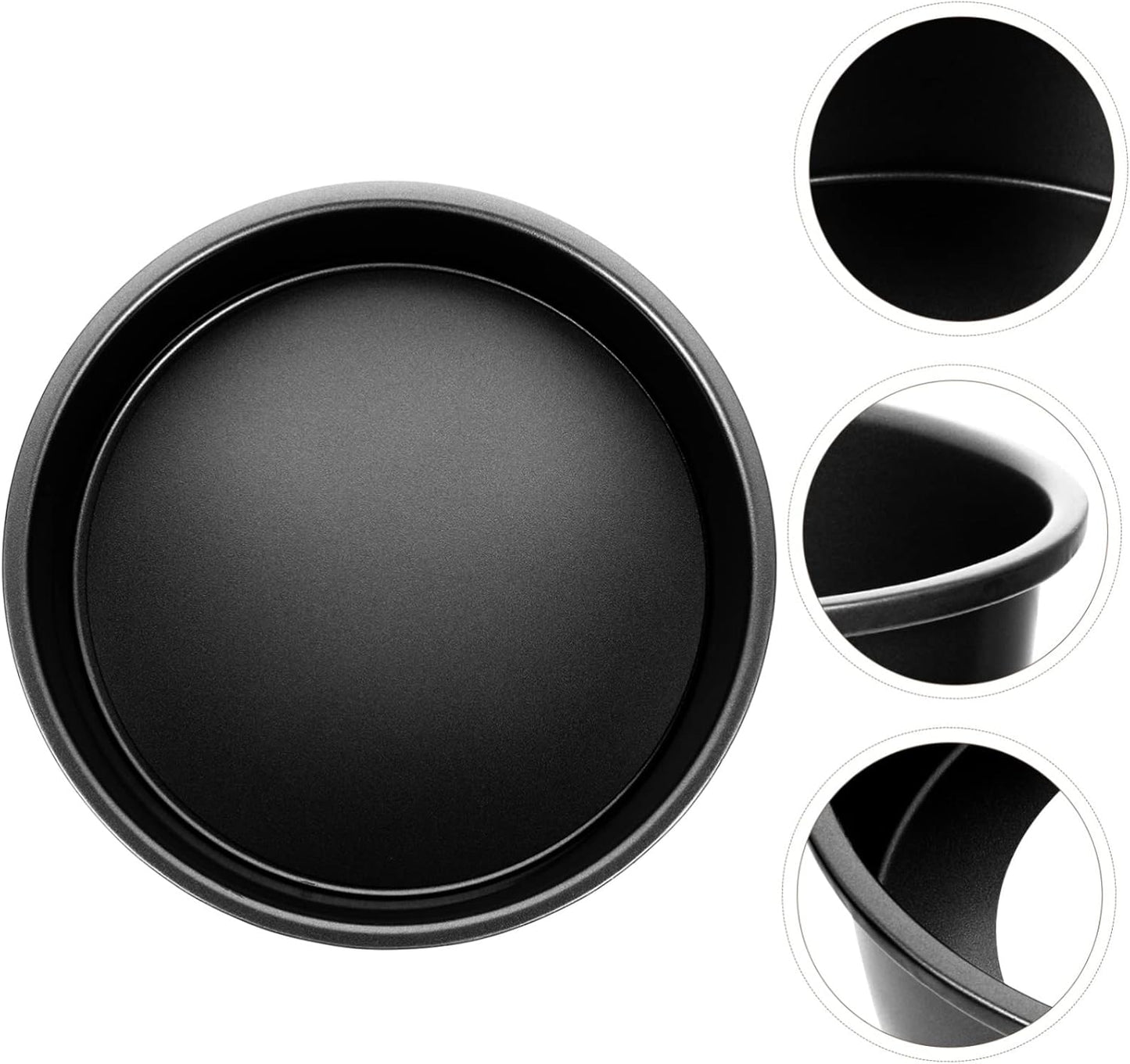 Circle Carbon Steel Cake Mold for Pizza Oven, Nonstick Bakeware Pastry Tools - Cheese Baking Pan Tart Pans Mould & Cheesecake