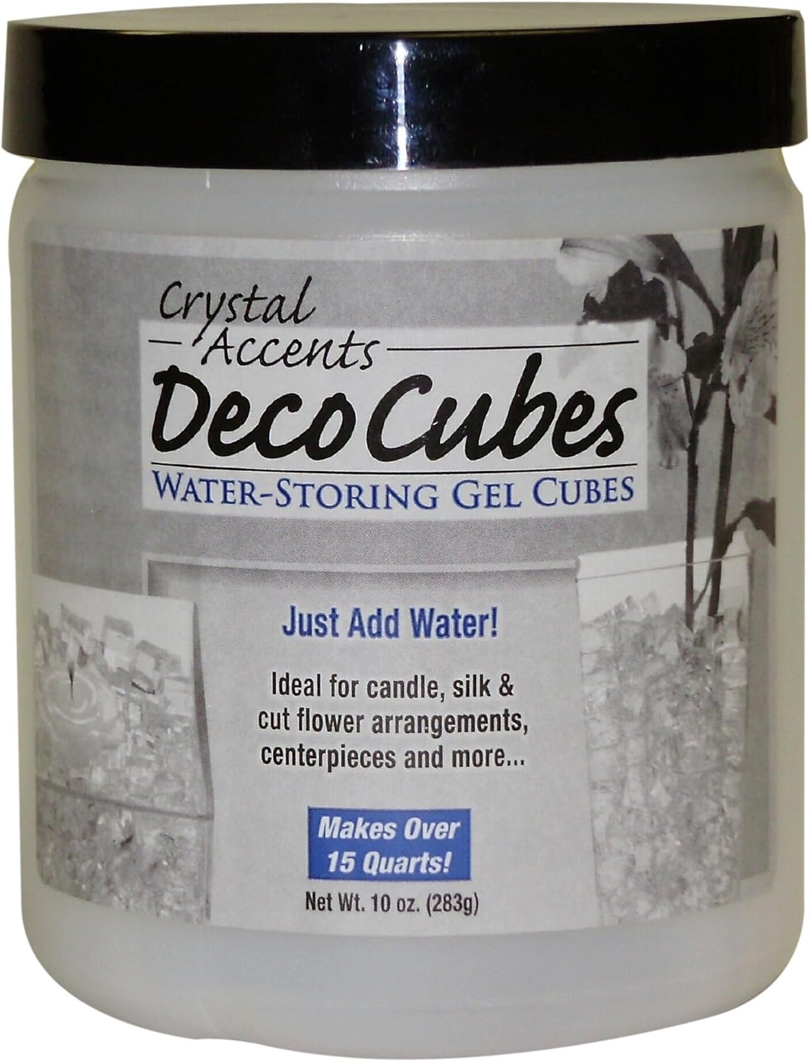 Clear 10 oz Jar from Deco Cubes - DC-C10 for Crafting and Storage