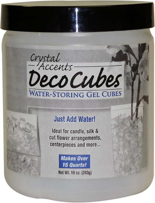 Clear 10 oz Jar from Deco Cubes - DC-C10 for Crafting and Storage