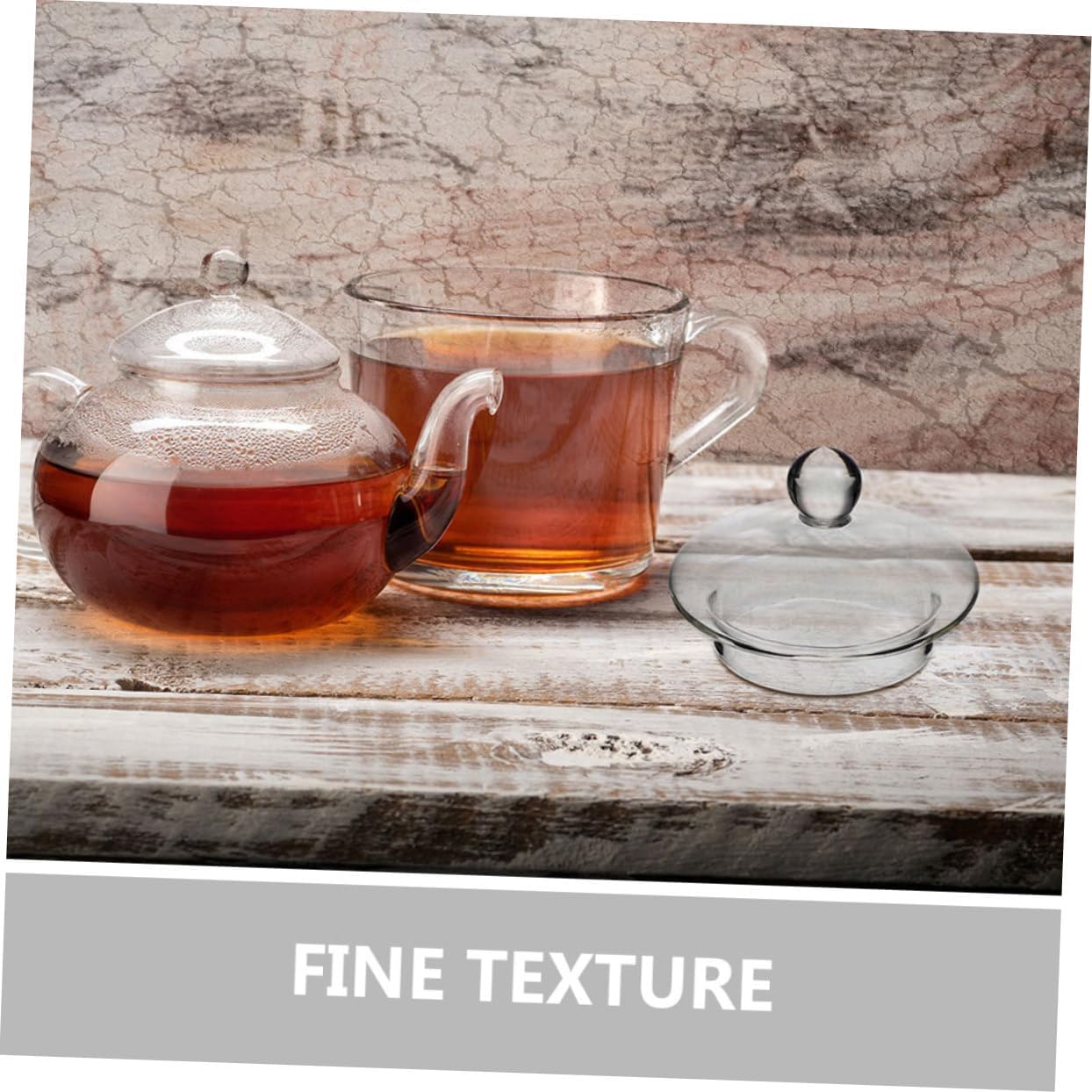 Clear Glass Teapot Replacement Lid with Strainer Cover - 1000ml Teapot Accessories for Home Kitchen