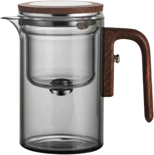 Clear Glass Teapot with Infuser - 600ml Tea Kettle for Loose Leaf Tea Brewing in Home, Restaurant, Tea Room