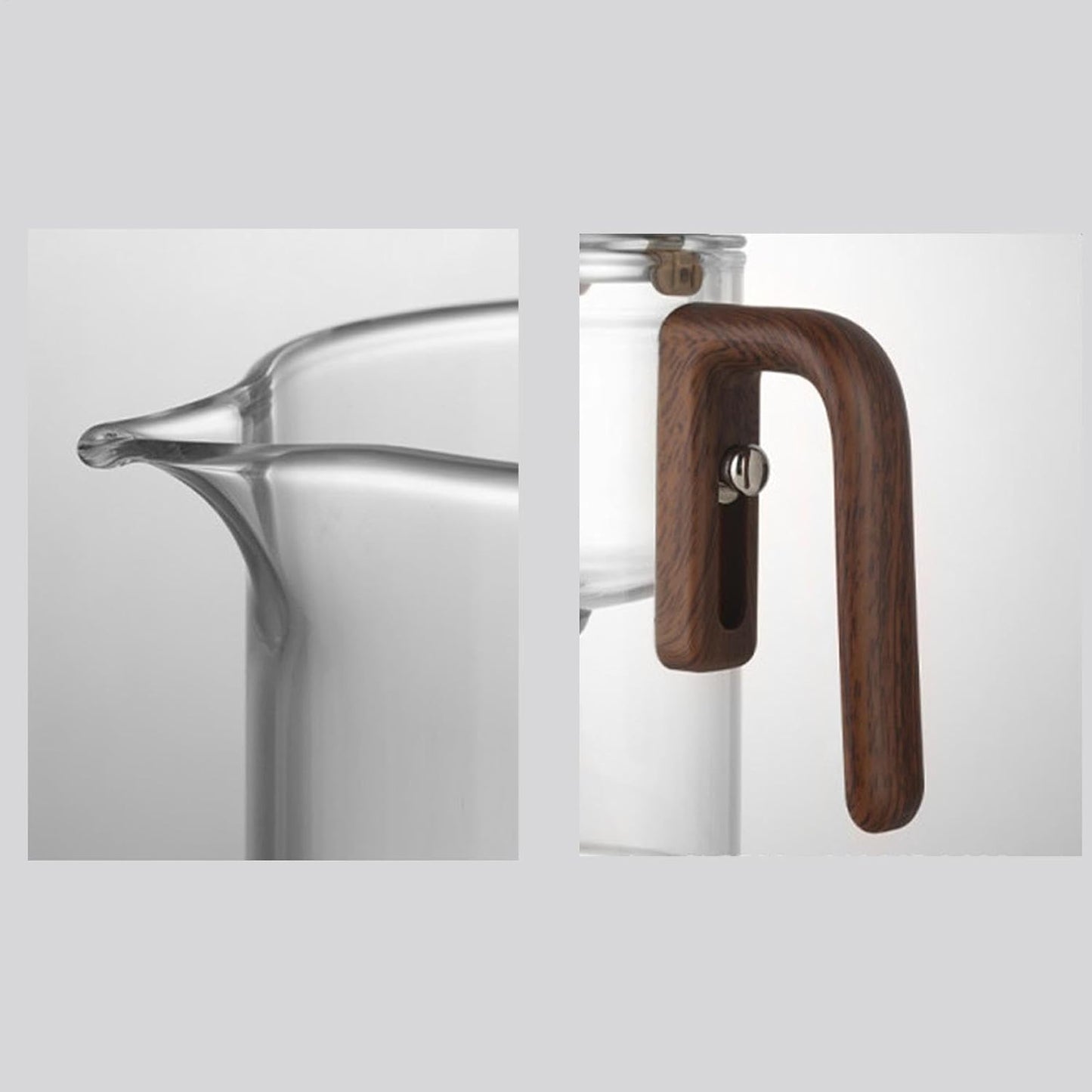 Clear Glass Teapot with Infuser - 600ml Tea Kettle for Loose Leaf Tea Brewing in Home, Restaurant, Tea Room